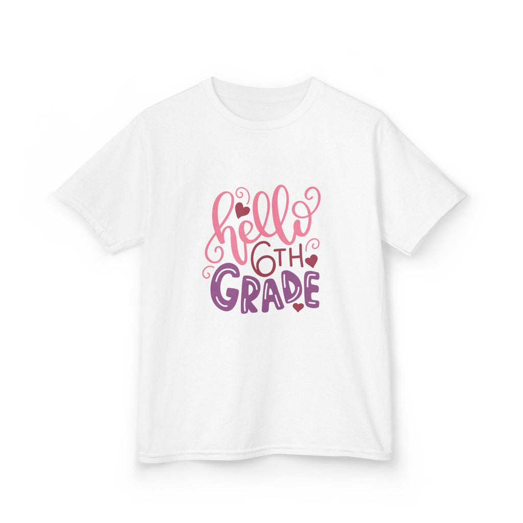 6th Grade Kids T‑Shirt — "Hello 6th Grade" Back-to-School Tee