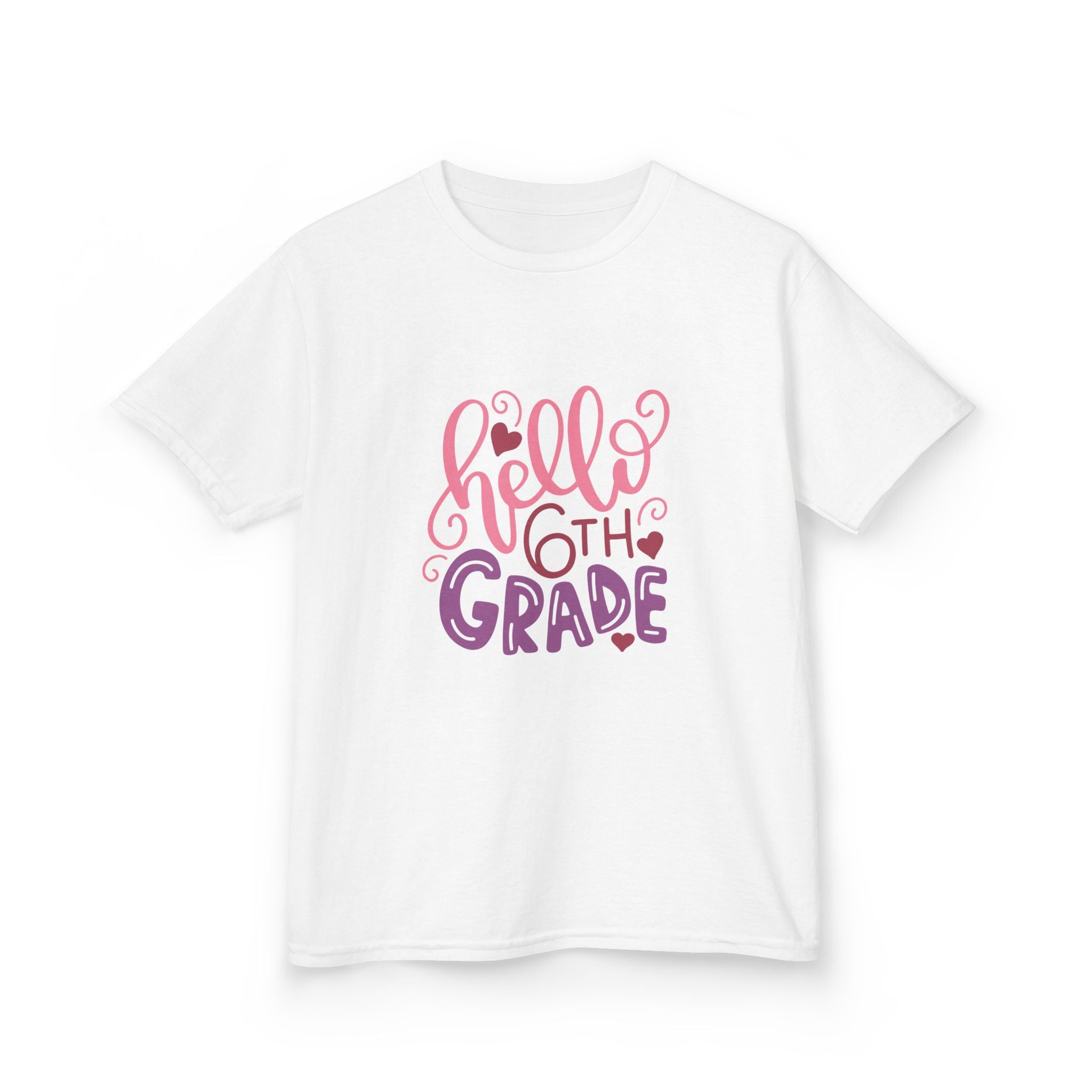 6th Grade Kids T‑Shirt — "Hello 6th Grade" Back-to-School Tee