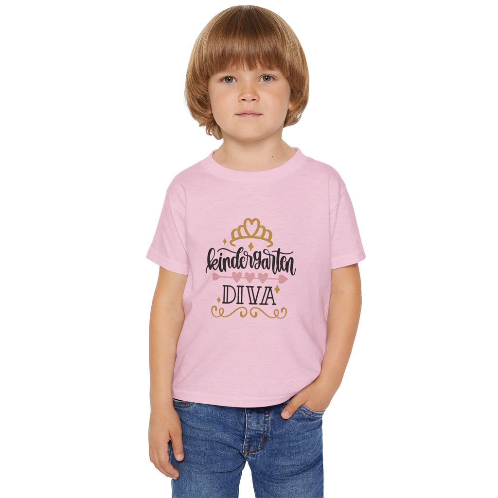 Kindergarten Diva Toddler T-Shirt — Girls Back-to-School Princess Tee