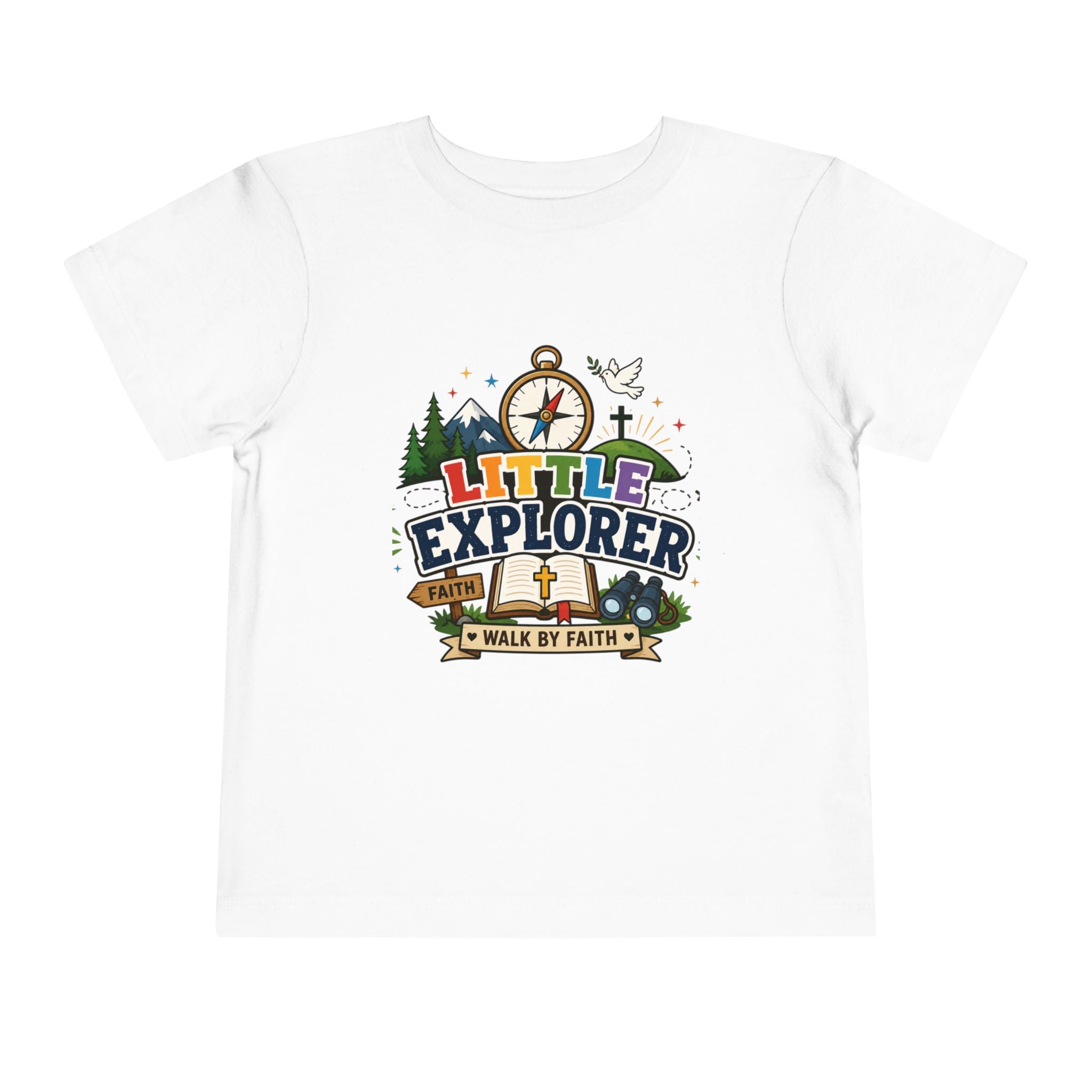 Toddler Tee - "Little Explorer" Christian Adventure Shirt