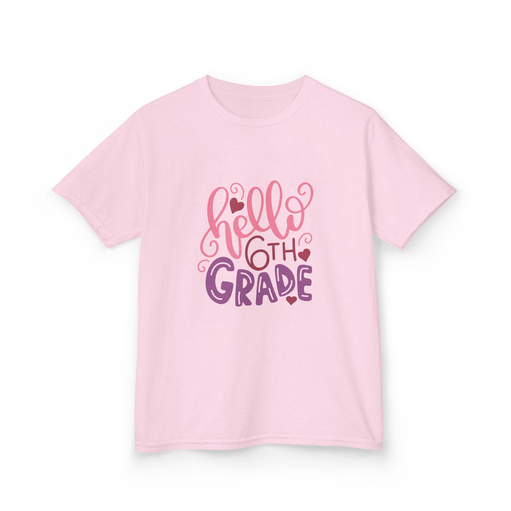 6th Grade Kids T‑Shirt — "Hello 6th Grade" Back-to-School Tee