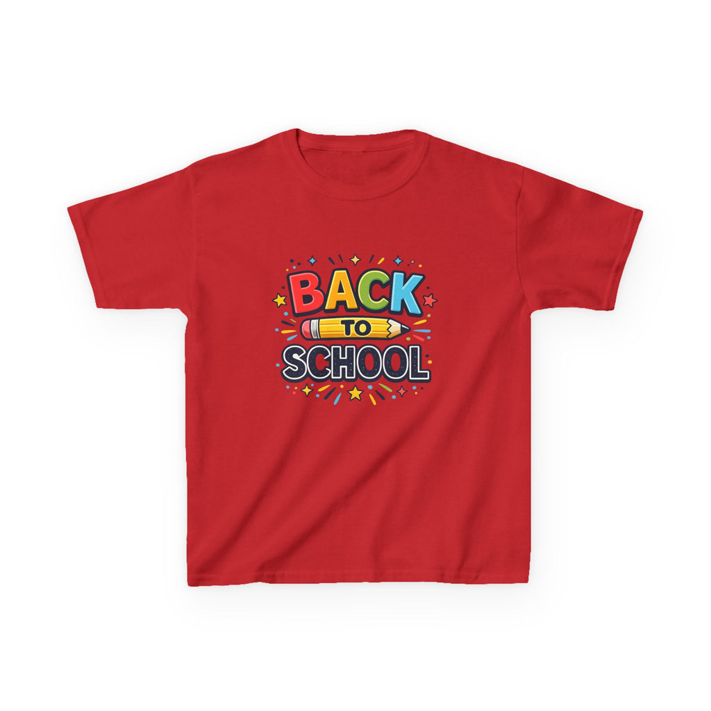 Back to School Kids T-Shirt — Colorful Pencil Design