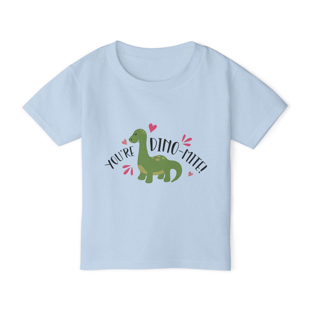 Toddler T-Shirt – "You're Dino-Mite" Cute Green Dinosaur Kids Tee