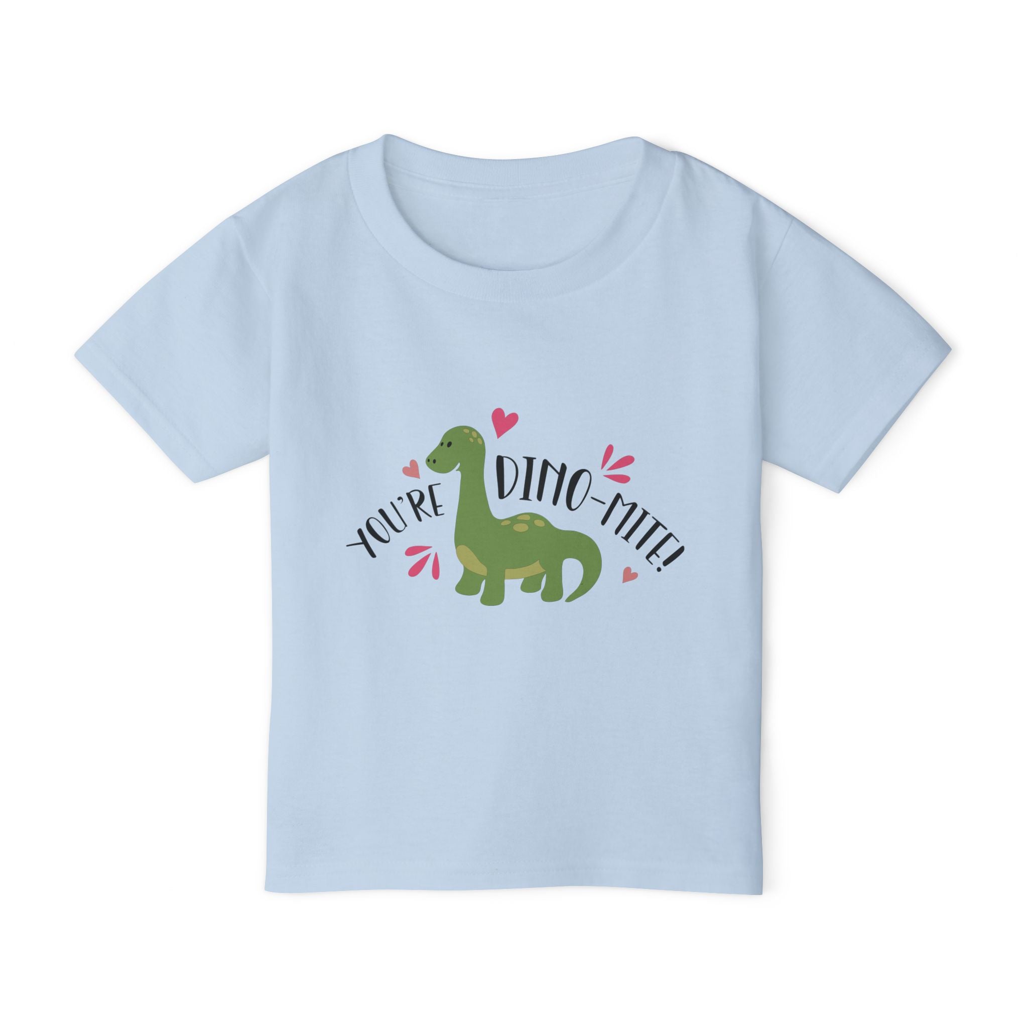 Toddler T-Shirt – "You're Dino-Mite" Cute Green Dinosaur Kids Tee