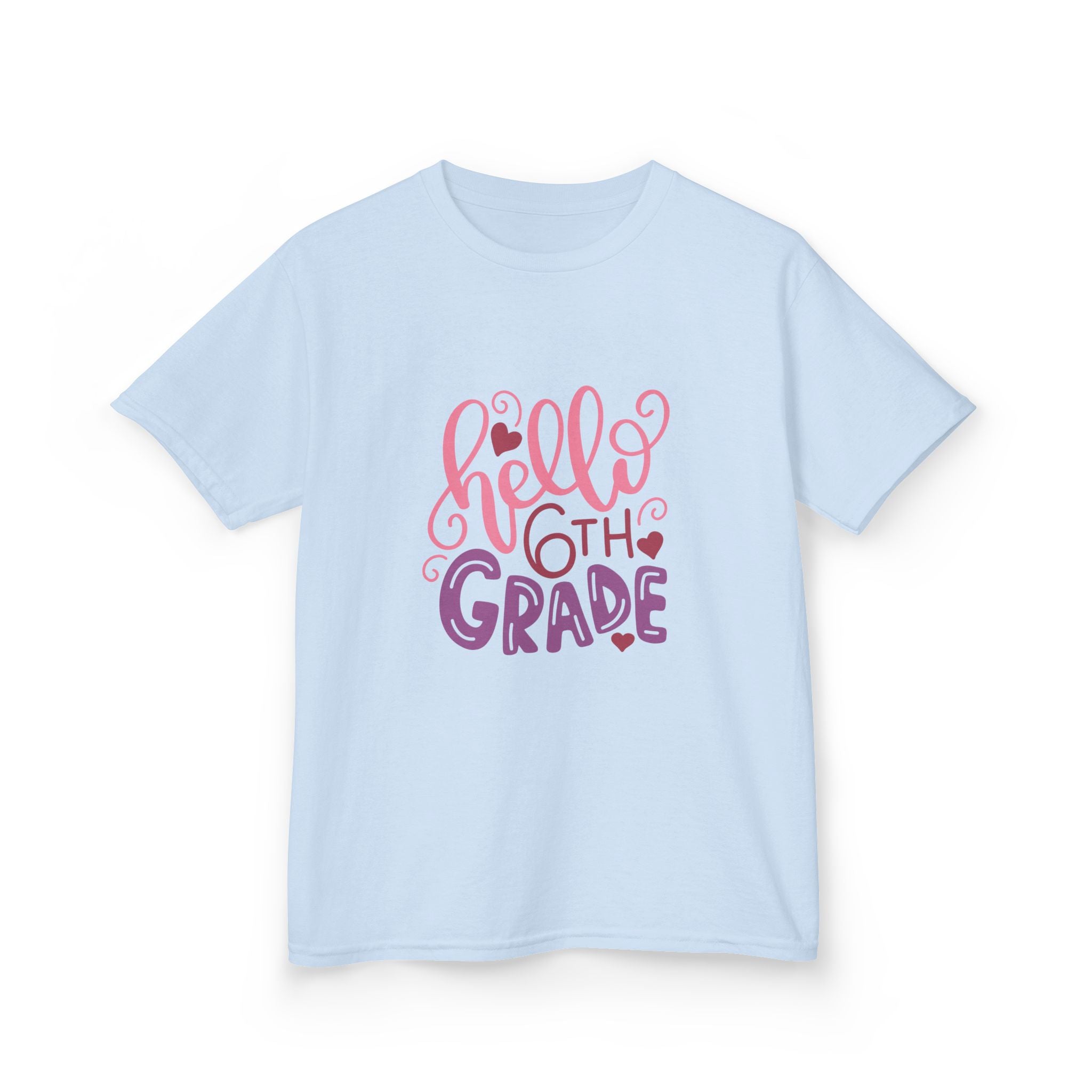 6th Grade Kids T‑Shirt — "Hello 6th Grade" Back-to-School Tee