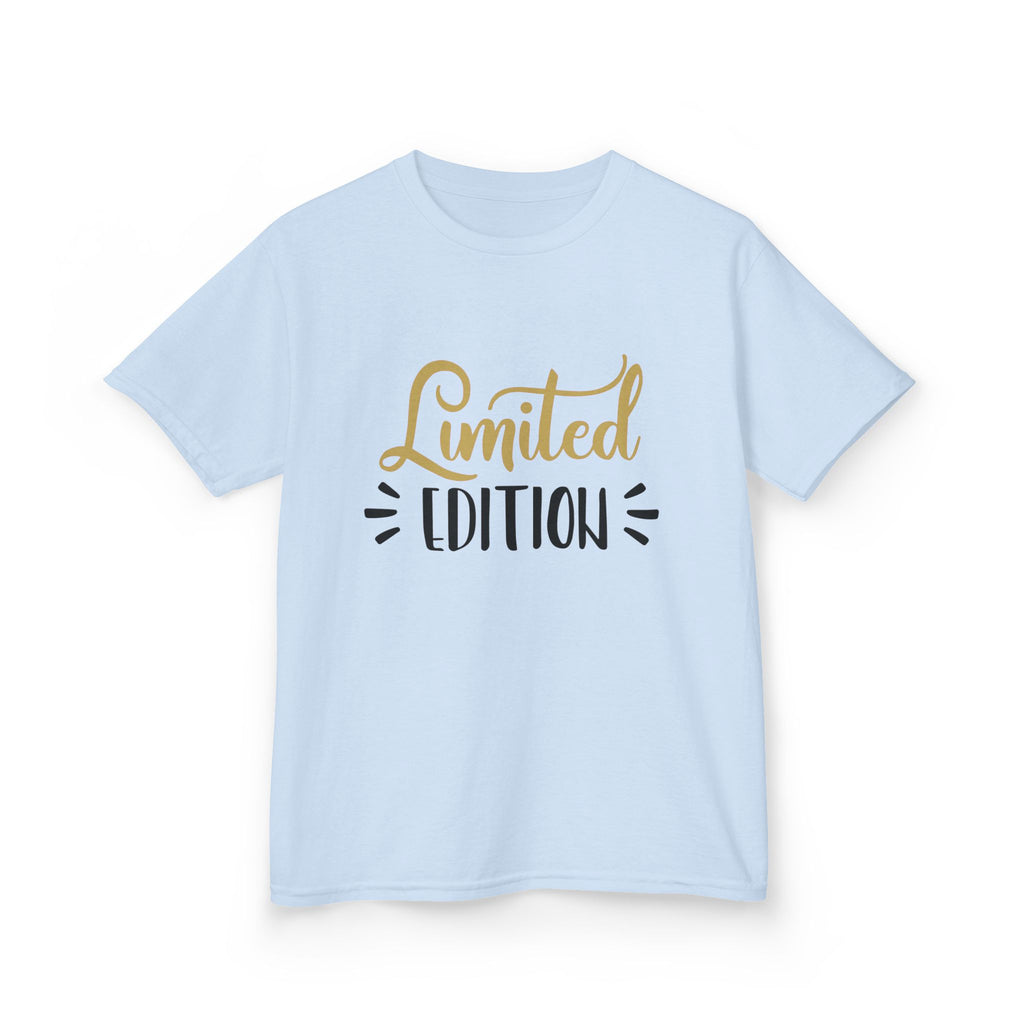 Kids T-Shirt "Limited Edition" — Cute Gold Script Tee for Birthday & Special Occasion