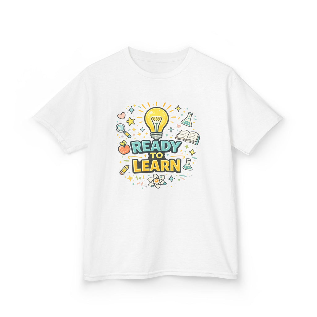 Ready to Learn Kids T‑Shirt — Back to School Educational Graphic Tee