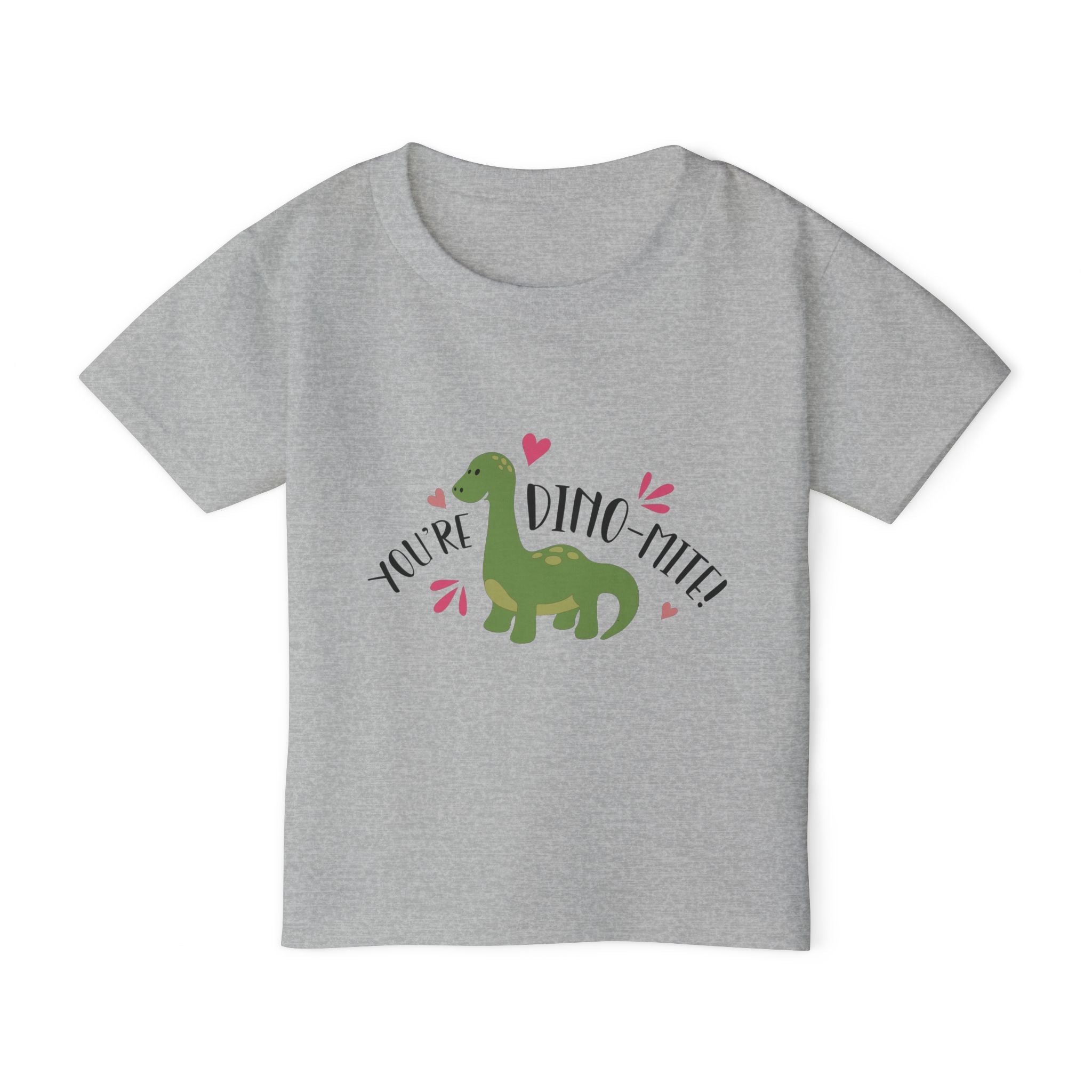 Toddler T-Shirt – "You're Dino-Mite" Cute Green Dinosaur Kids Tee