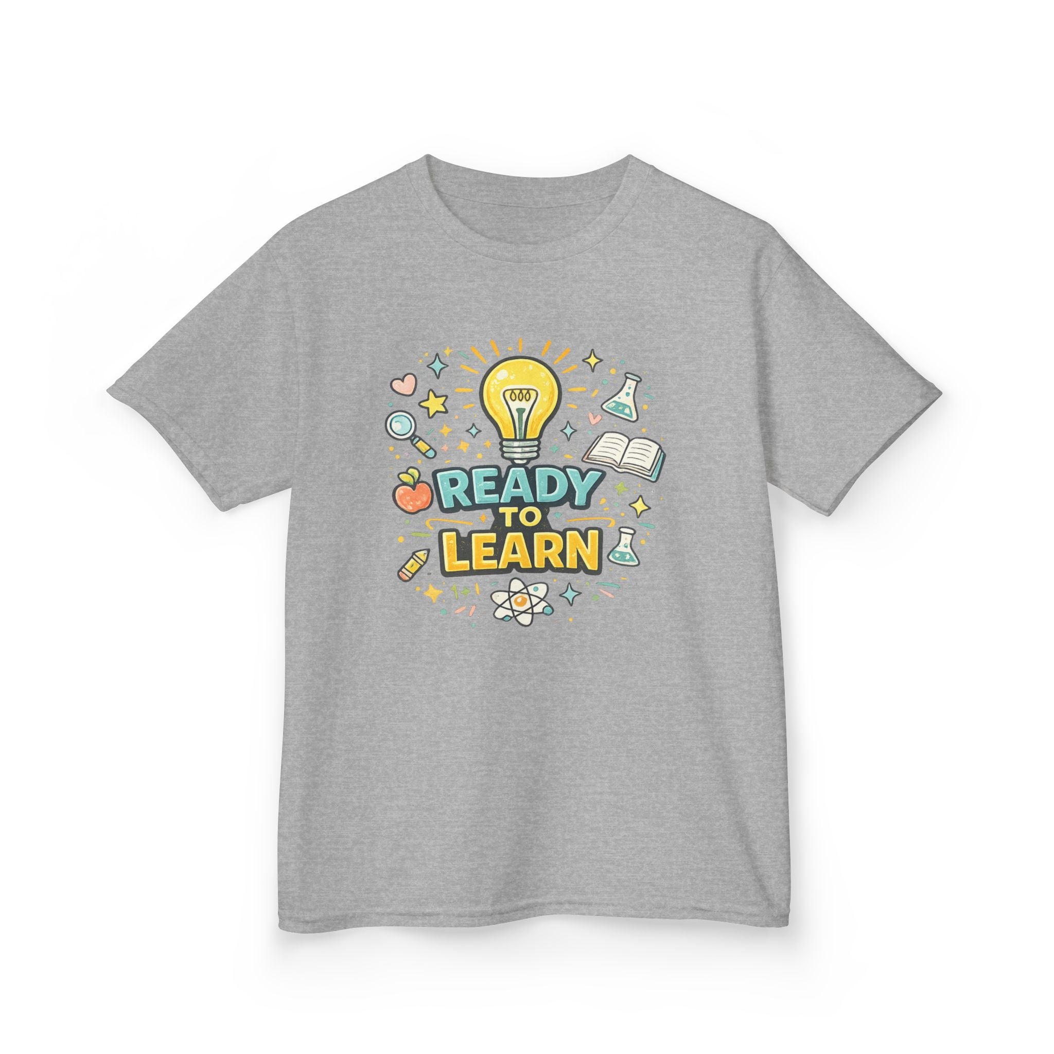 Ready to Learn Kids T‑Shirt — Back to School Educational Graphic Tee