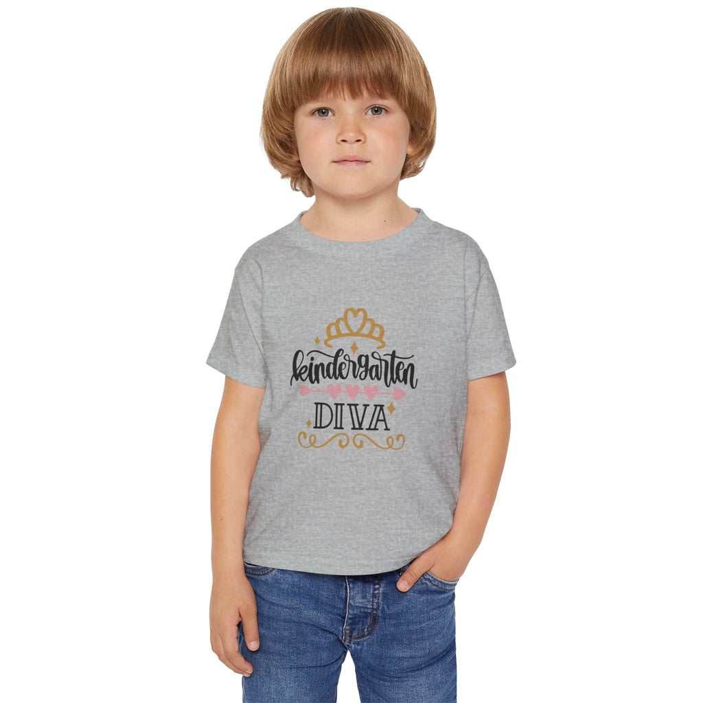 Kindergarten Diva Toddler T-Shirt — Girls Back-to-School Princess Tee