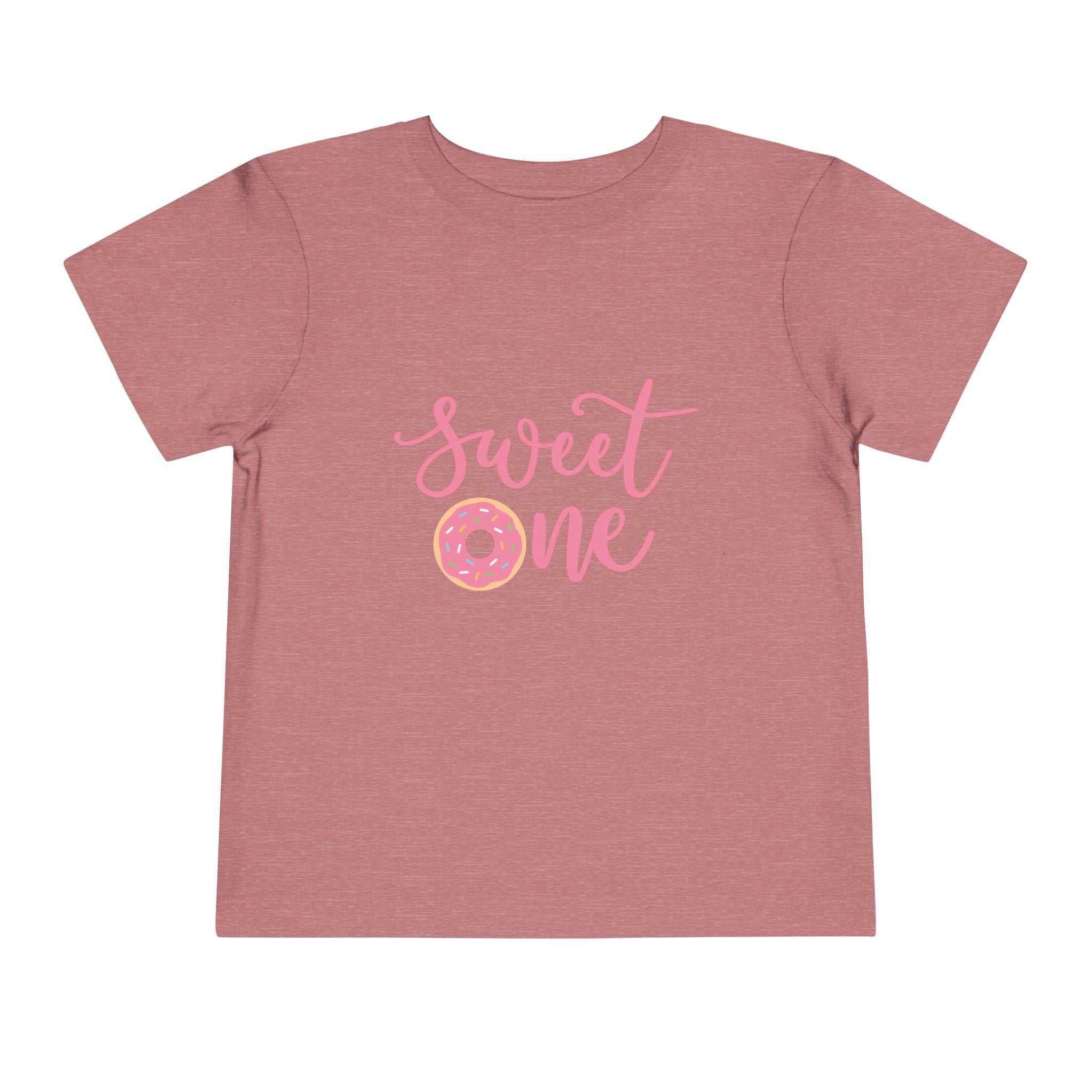 Toddler Tee - "Sweet One" Pink Donut First Birthday Shirt