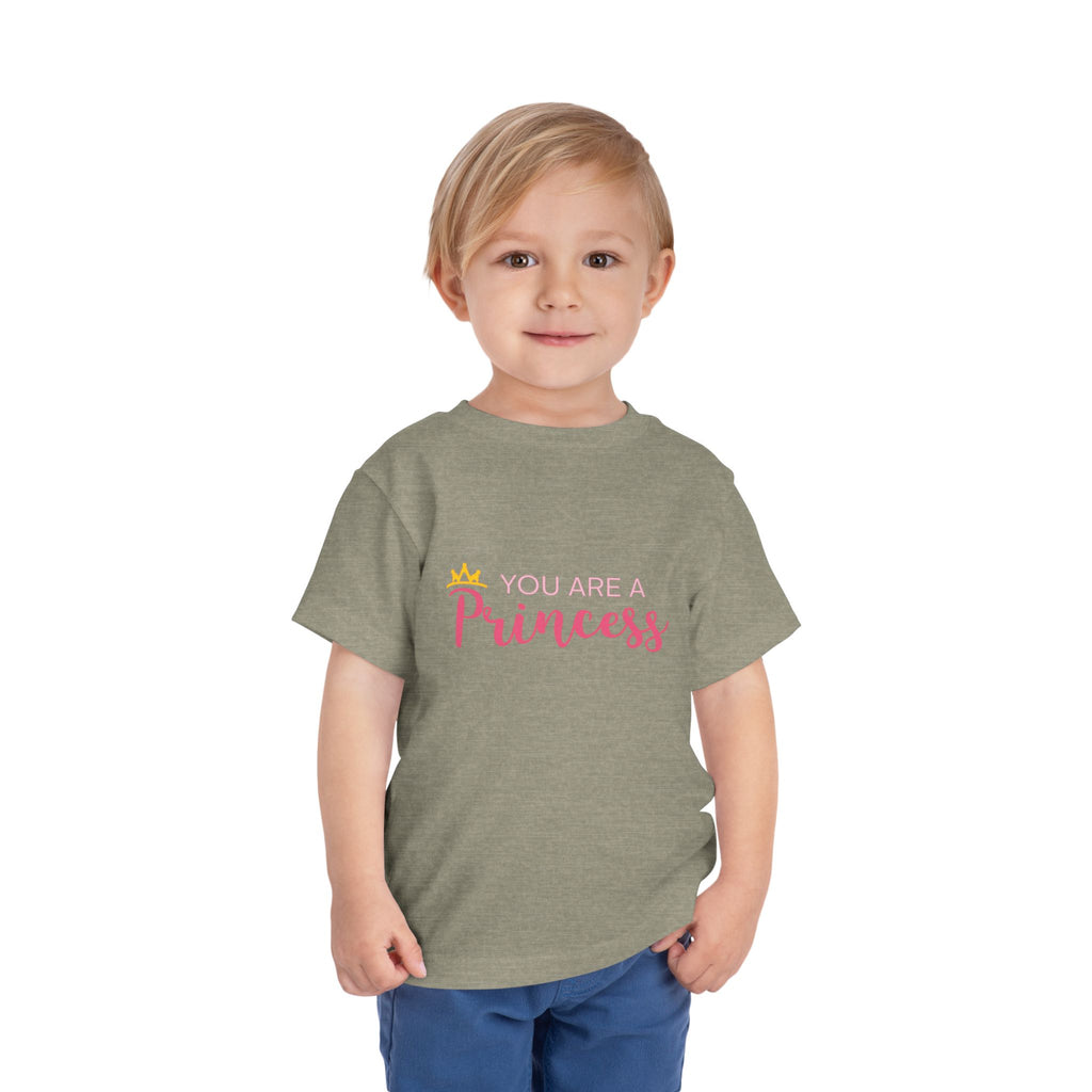 Toddler Tee - "You Are A Princess" Pink Crown Graphic