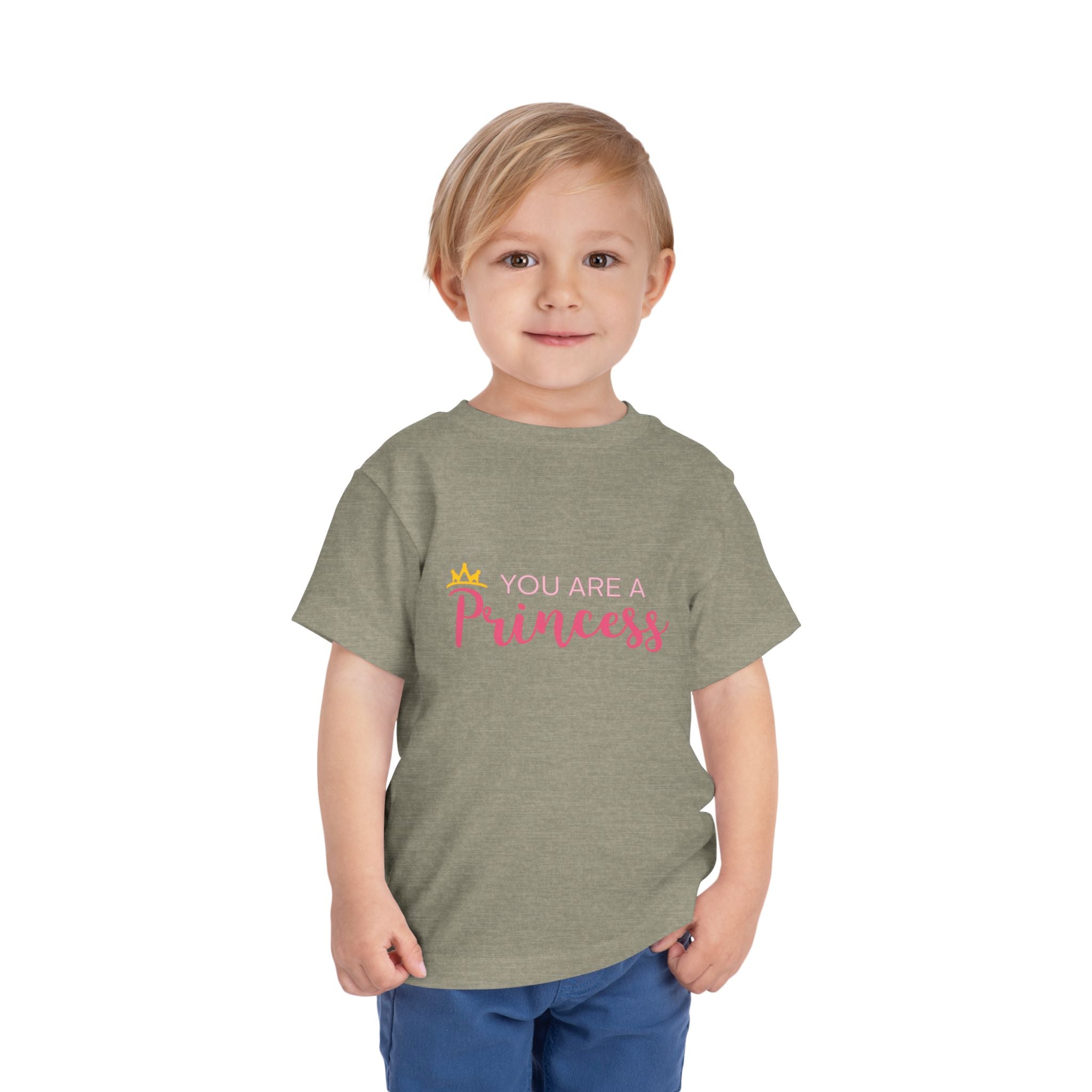 Toddler Tee - "You Are A Princess" Pink Crown Graphic
