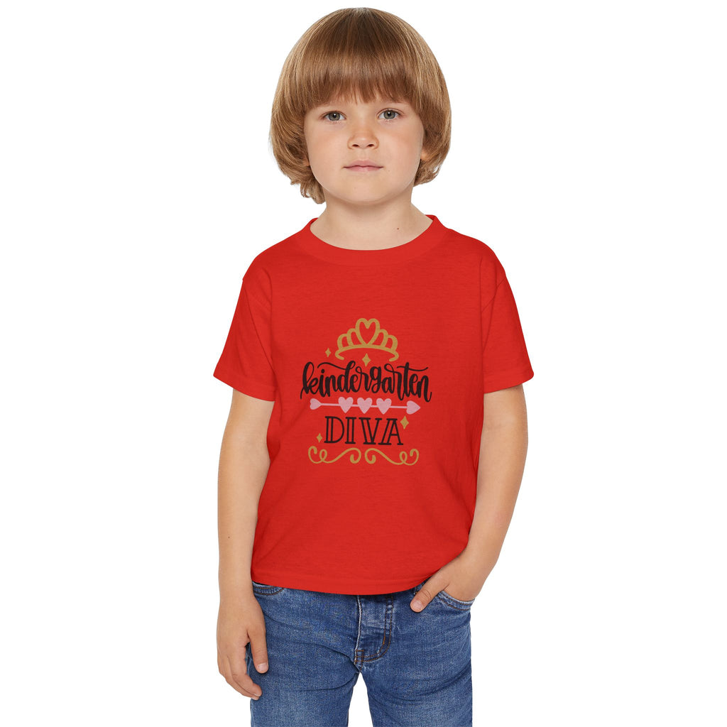 Kindergarten Diva Toddler T-Shirt — Girls Back-to-School Princess Tee