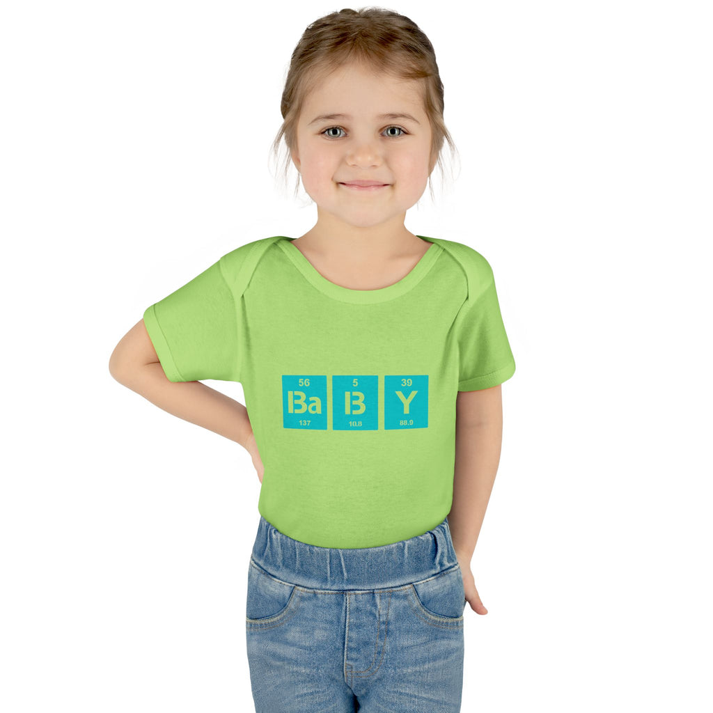 Baby Bodysuit "BaBy" Periodic Table Design – Cute Newborn Onesie Gift