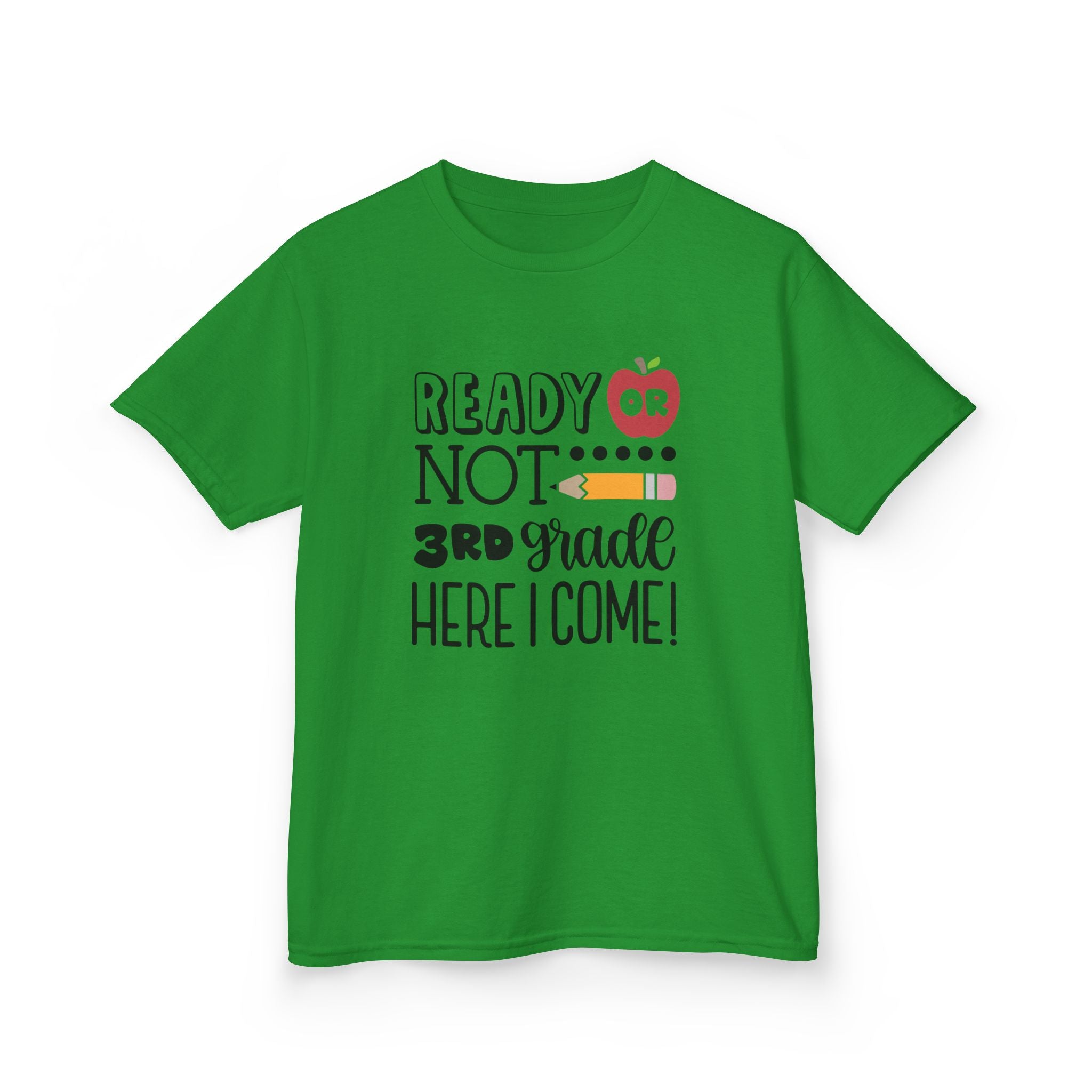 Kids Tee - "Ready or Not 3rd Grade Here I Come!" Back-to-School Shirt