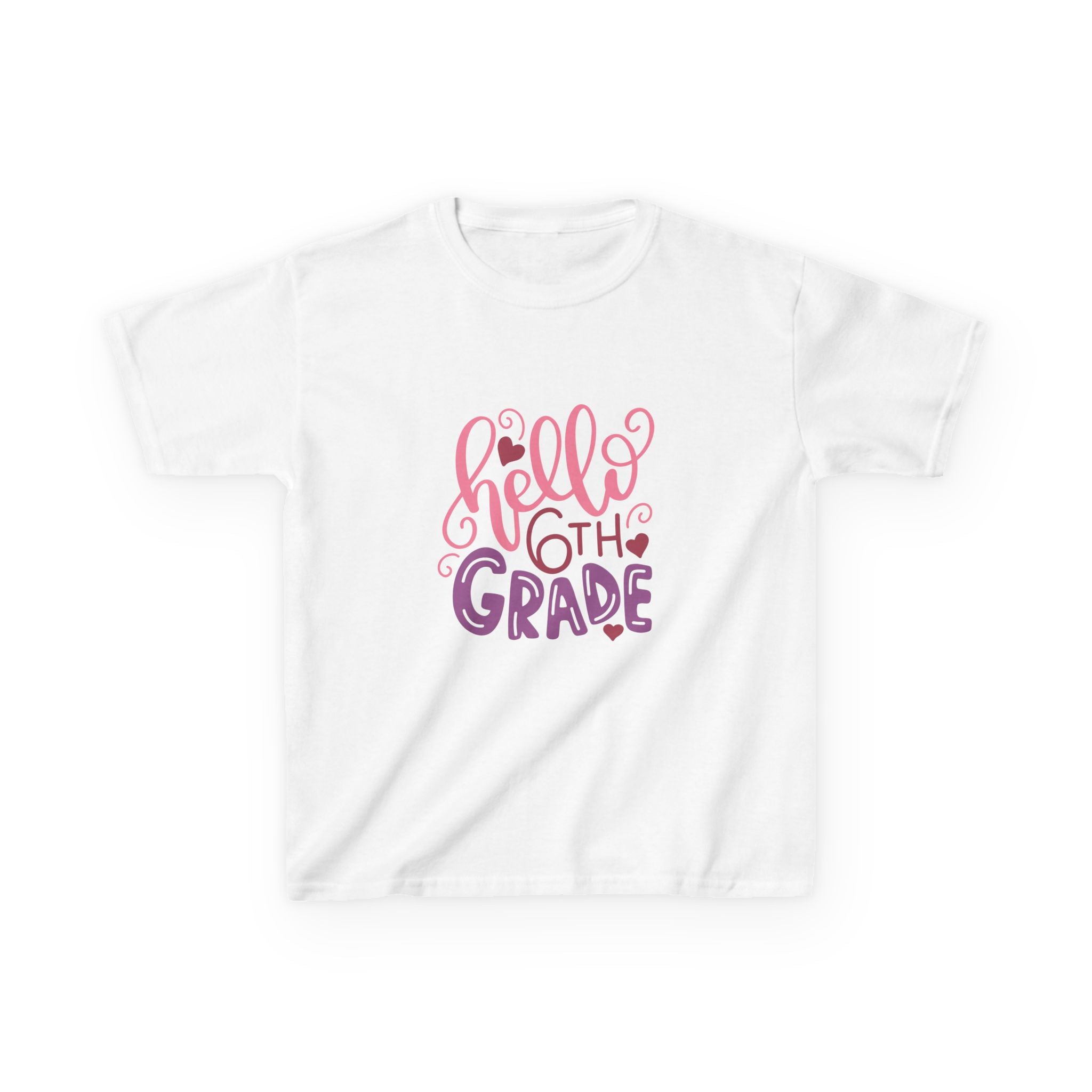 6th Grade Kids T‑Shirt — "Hello 6th Grade" Back-to-School Tee