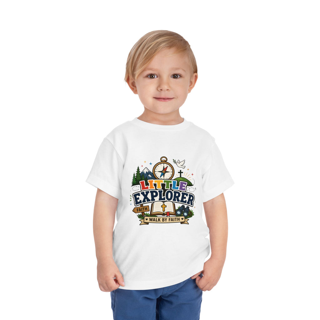 Toddler Tee - "Little Explorer" Christian Adventure Shirt