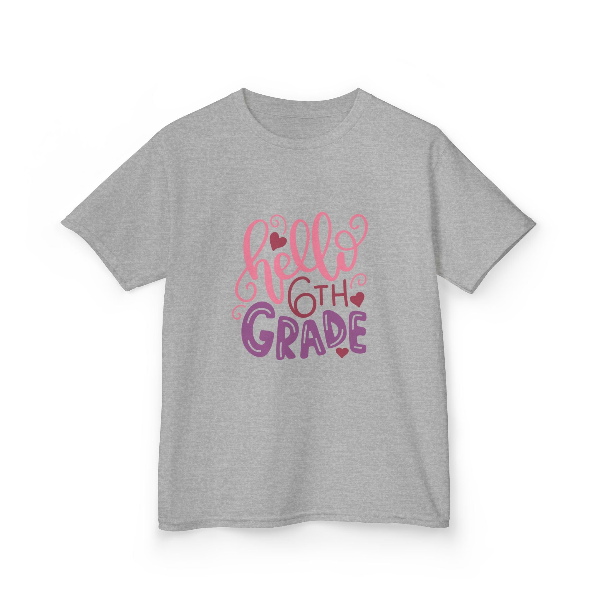 6th Grade Kids T‑Shirt — "Hello 6th Grade" Back-to-School Tee