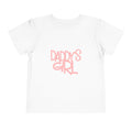 Daddy's Girl Toddler Tee — Pink Script Short Sleeve Shirt