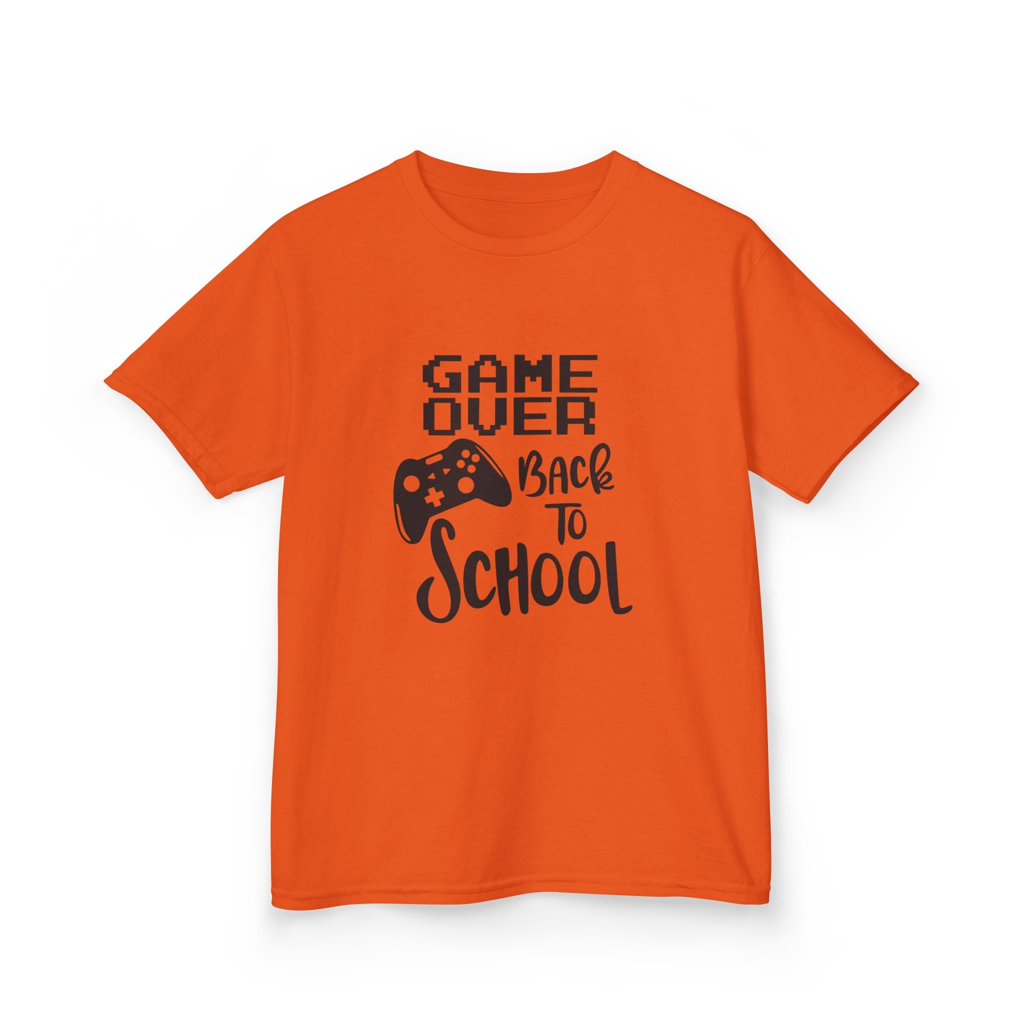 Kids T-Shirt — "Game Over Back to School" Gamer Graphic Tee