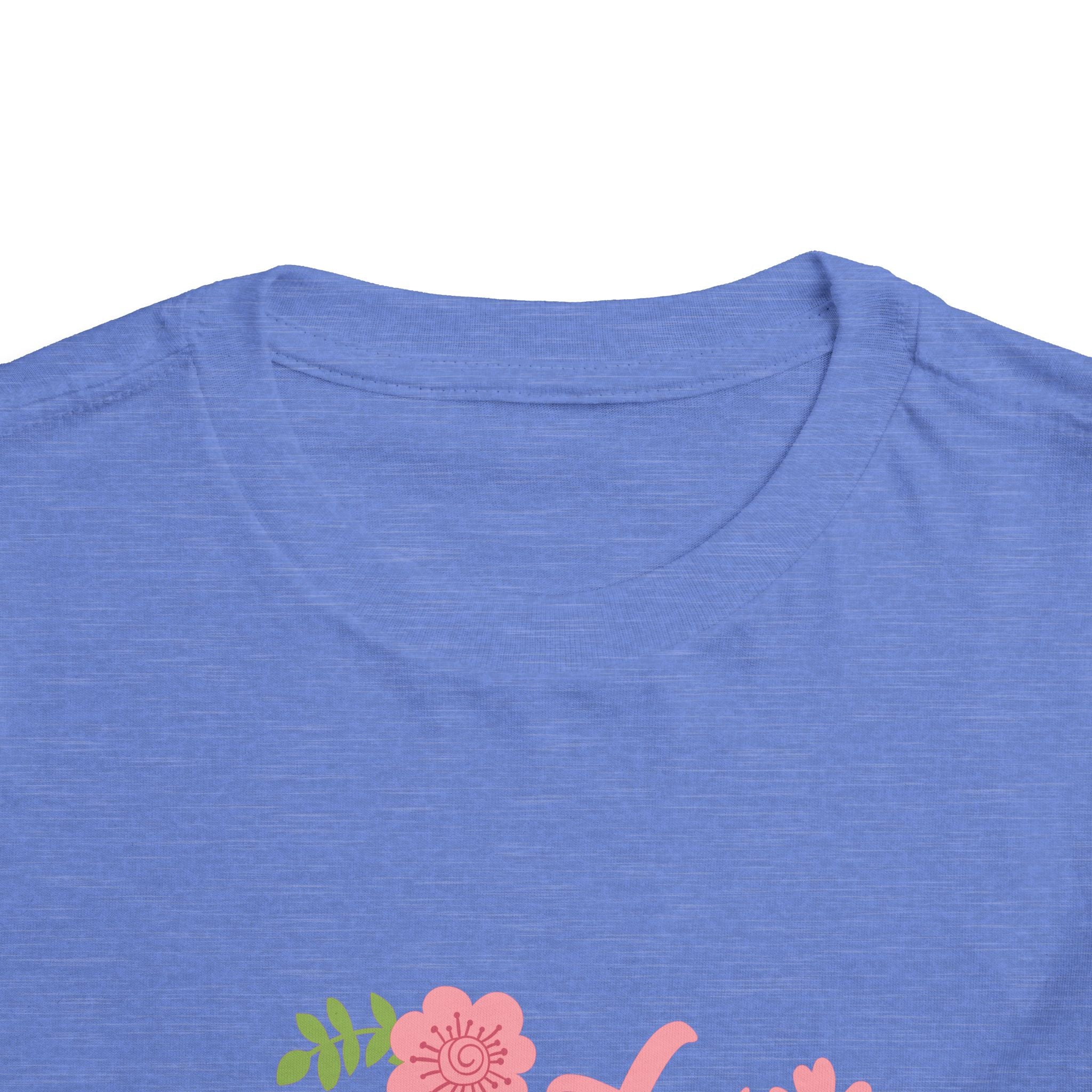 Cute Girl Floral Toddler Tee