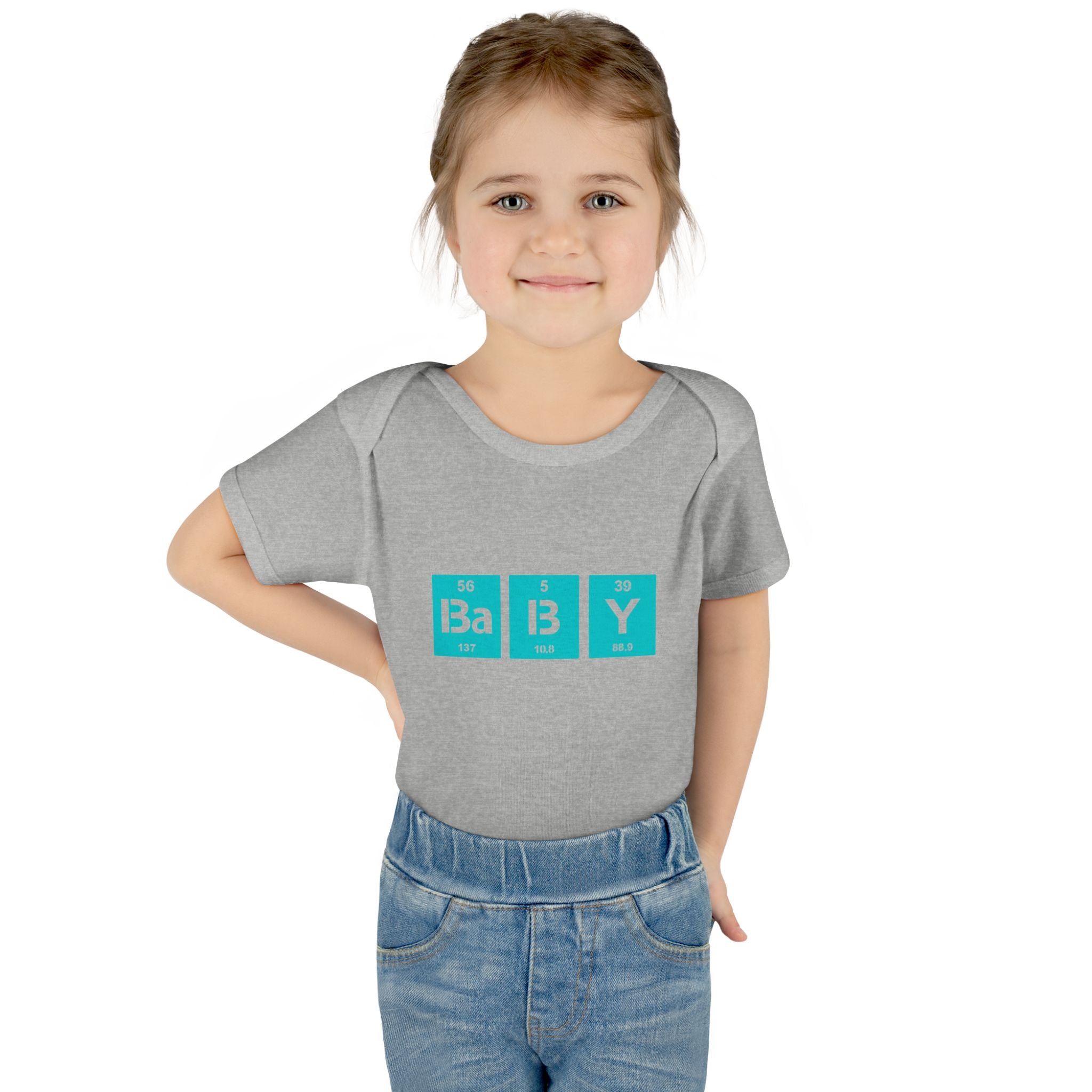 Baby Bodysuit "BaBy" Periodic Table Design – Cute Newborn Onesie Gift