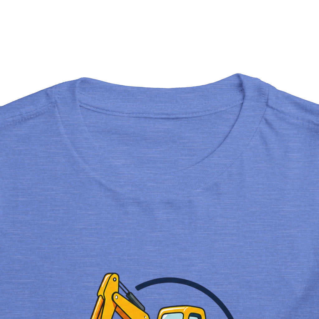 Toddler Tee — "Little Builder" Excavator Shirt for Kids