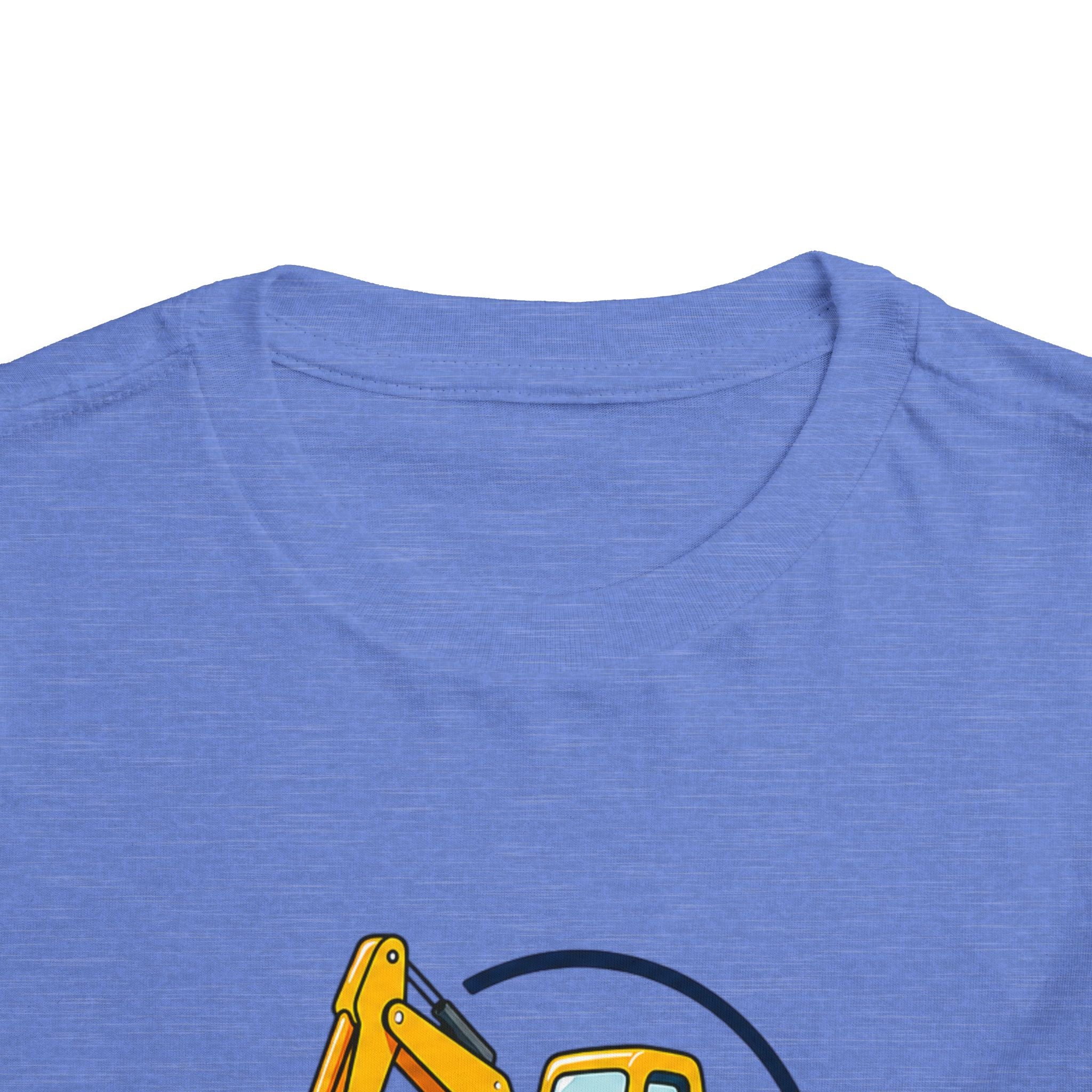 Toddler Tee — "Little Builder" Excavator Shirt for Kids