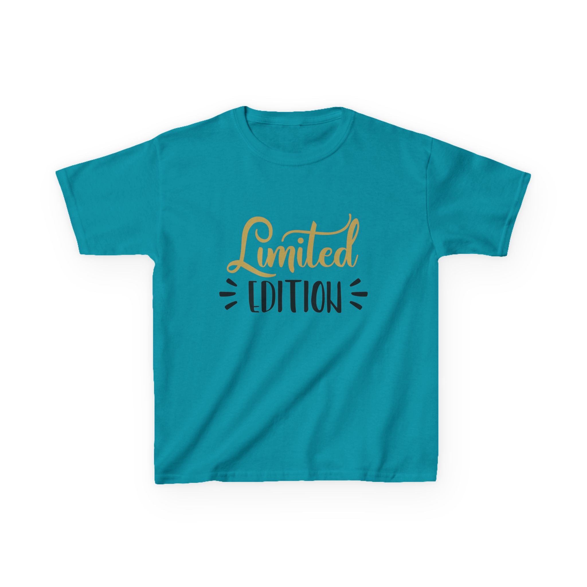 Kids T-Shirt "Limited Edition" — Cute Gold Script Tee for Birthday & Special Occasion