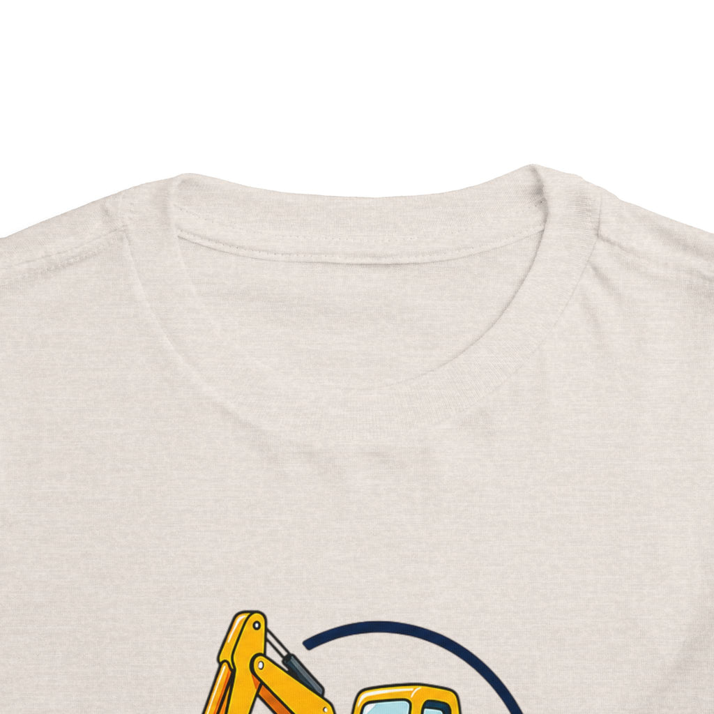 Toddler Tee — "Little Builder" Excavator Shirt for Kids