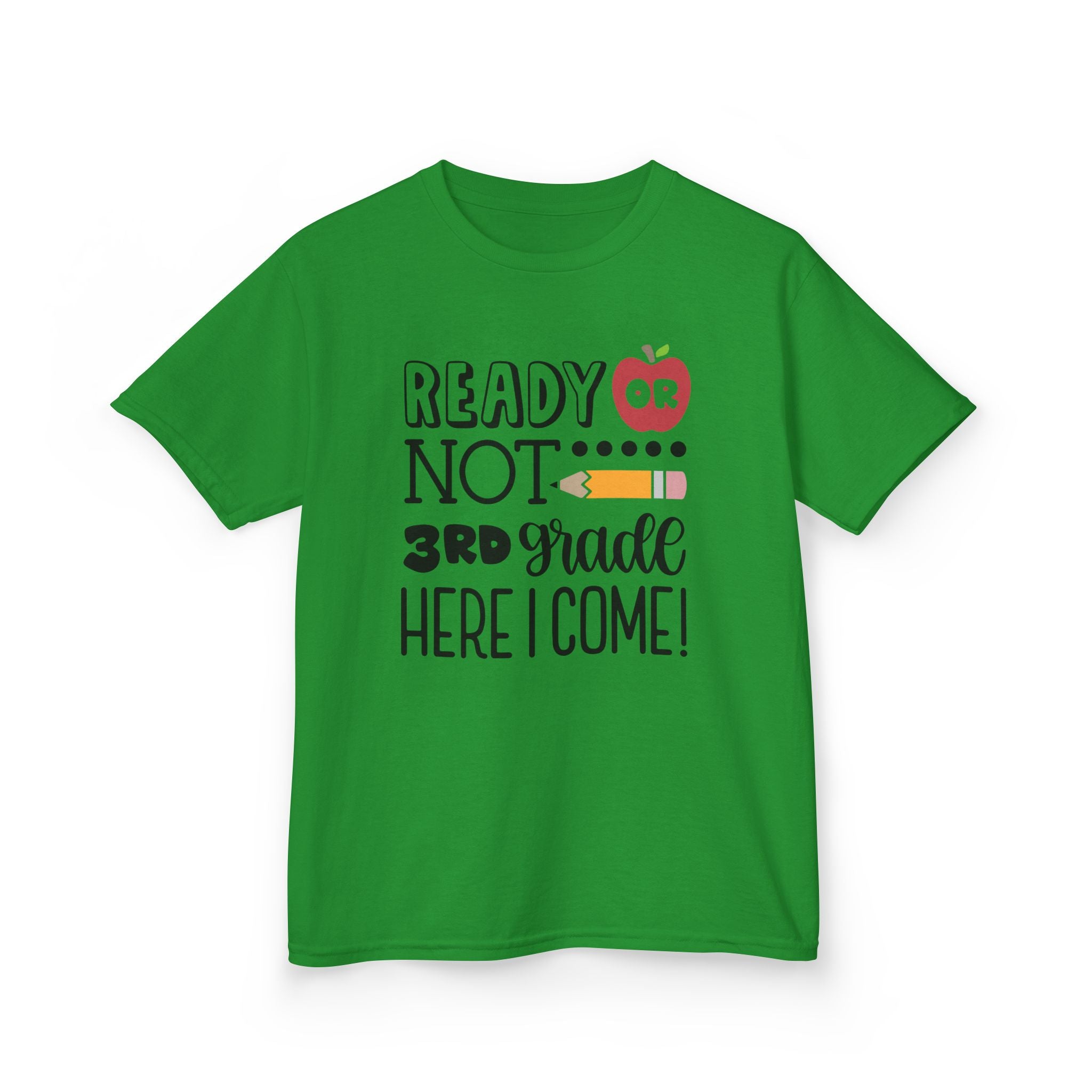 Kids Tee — "Ready or Not, 3rd Grade Here I Come!" Back-to-School Shirt