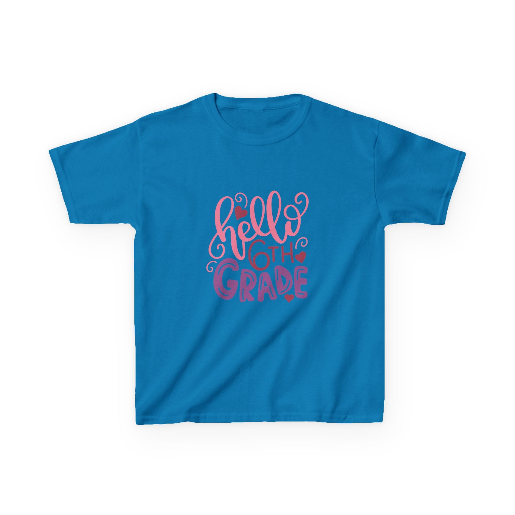 6th Grade Kids T‑Shirt — "Hello 6th Grade" Back-to-School Tee