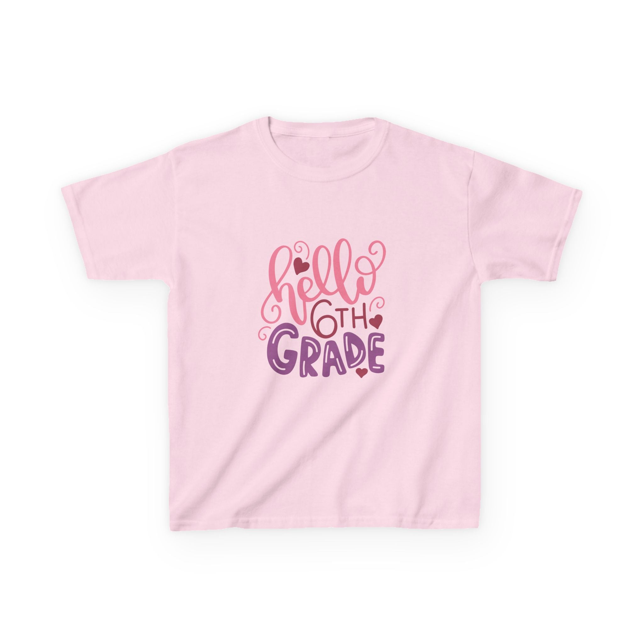 6th Grade Kids T‑Shirt — "Hello 6th Grade" Back-to-School Tee