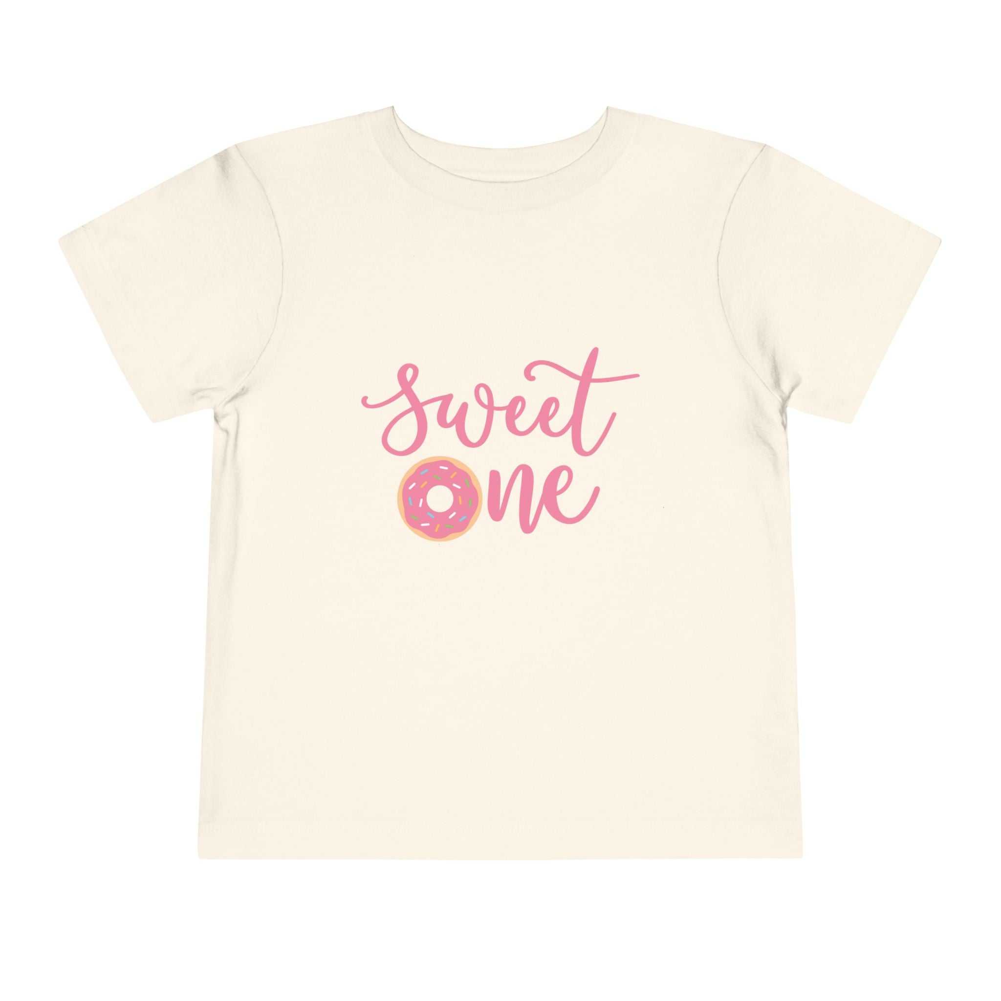 Toddler Tee - "Sweet One" Pink Donut First Birthday Shirt