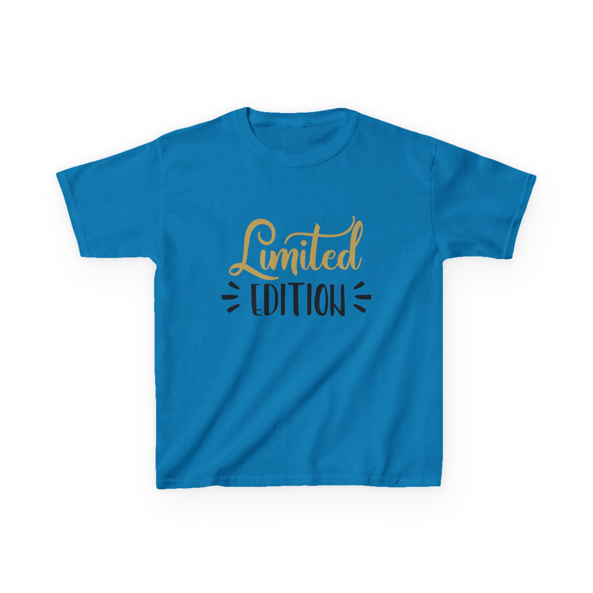 Kids T-Shirt "Limited Edition" — Cute Gold Script Tee for Birthday & Special Occasion