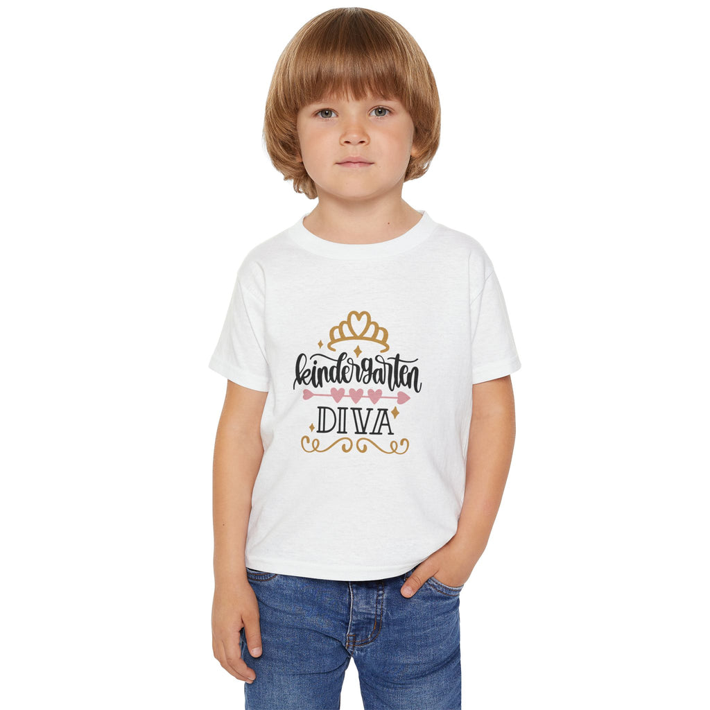 Kindergarten Diva Toddler T-Shirt — Girls Back-to-School Princess Tee