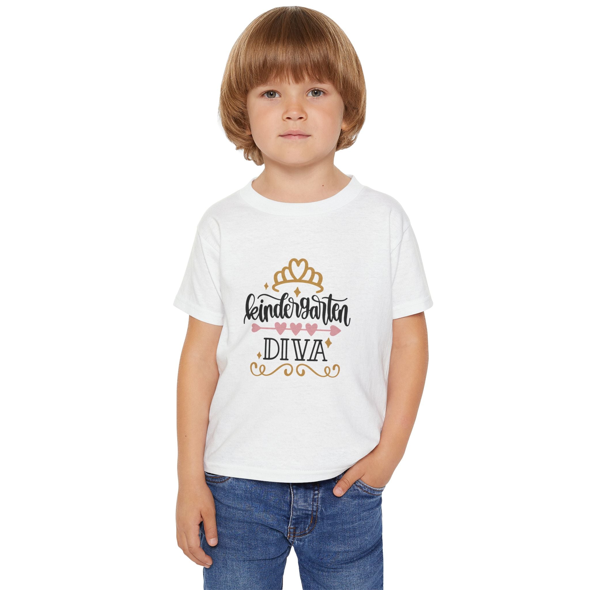 Kindergarten Diva Toddler T-Shirt — Girls Back-to-School Princess Tee