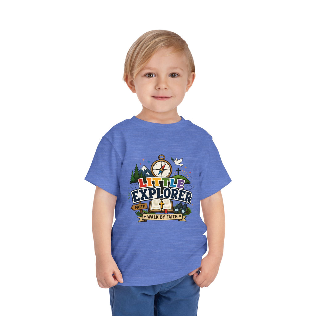 Toddler Tee - "Little Explorer" Christian Adventure Shirt