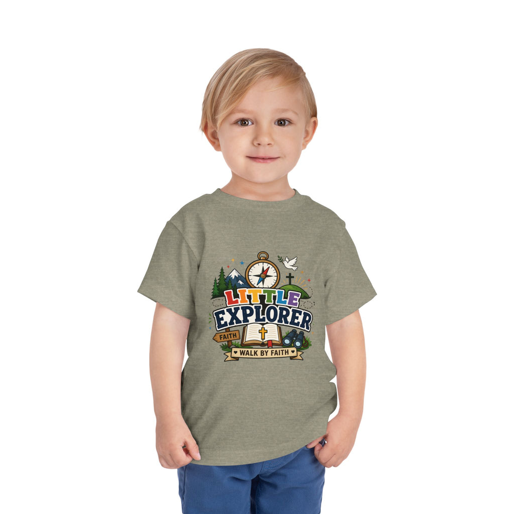 Toddler Tee - "Little Explorer" Christian Adventure Shirt
