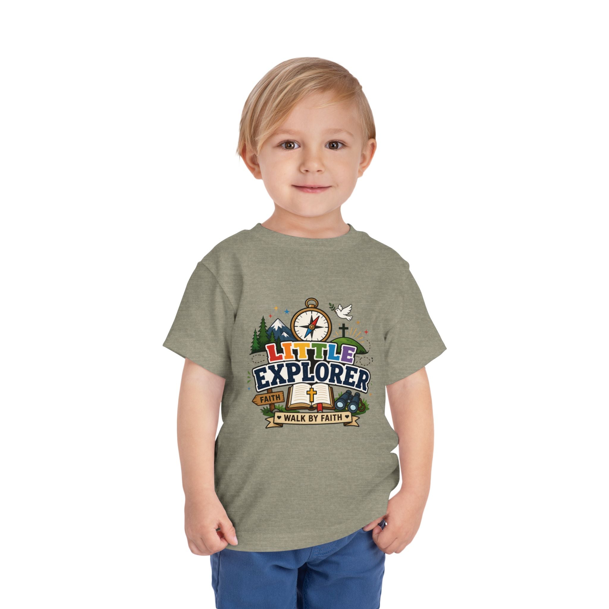 Toddler Tee - "Little Explorer" Christian Adventure Shirt