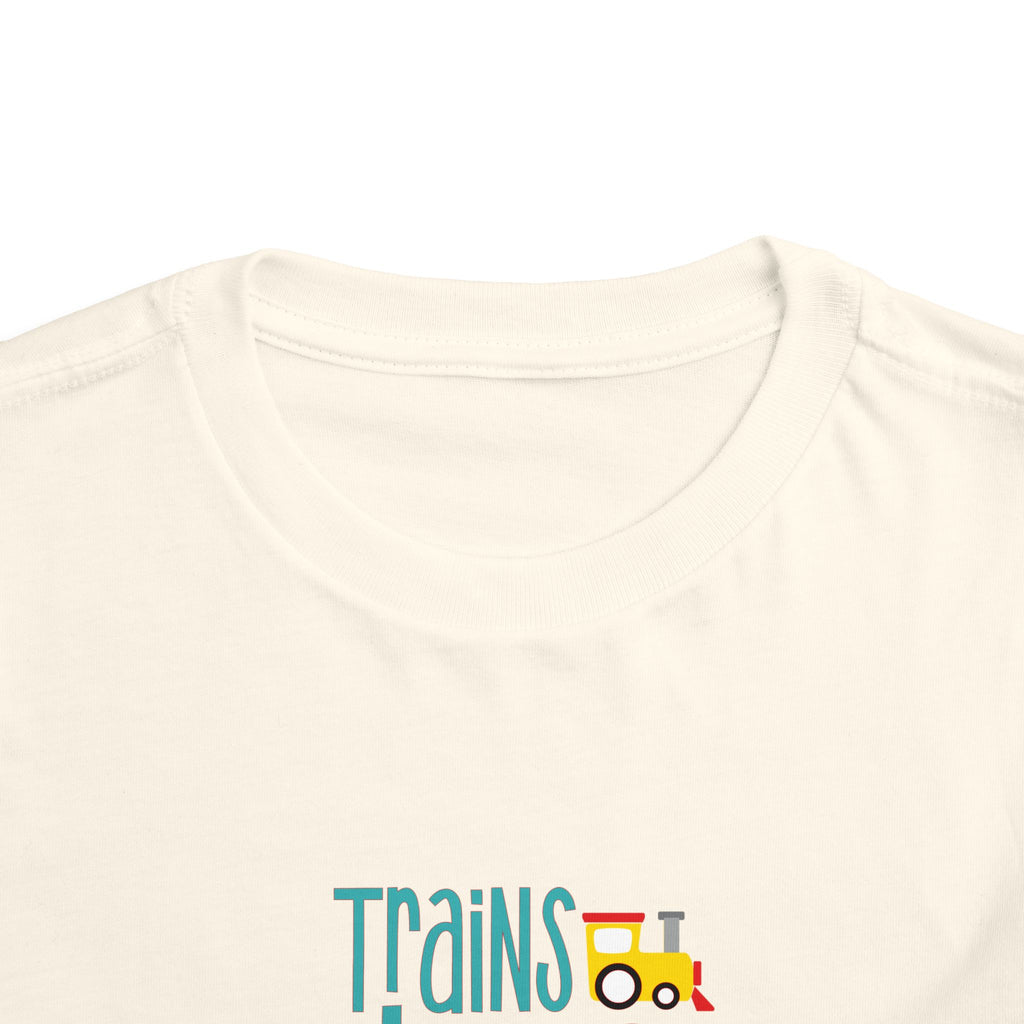 Toddler Tee – "Trains Planes Trucks Toys" Little Boys Graphic Shirt