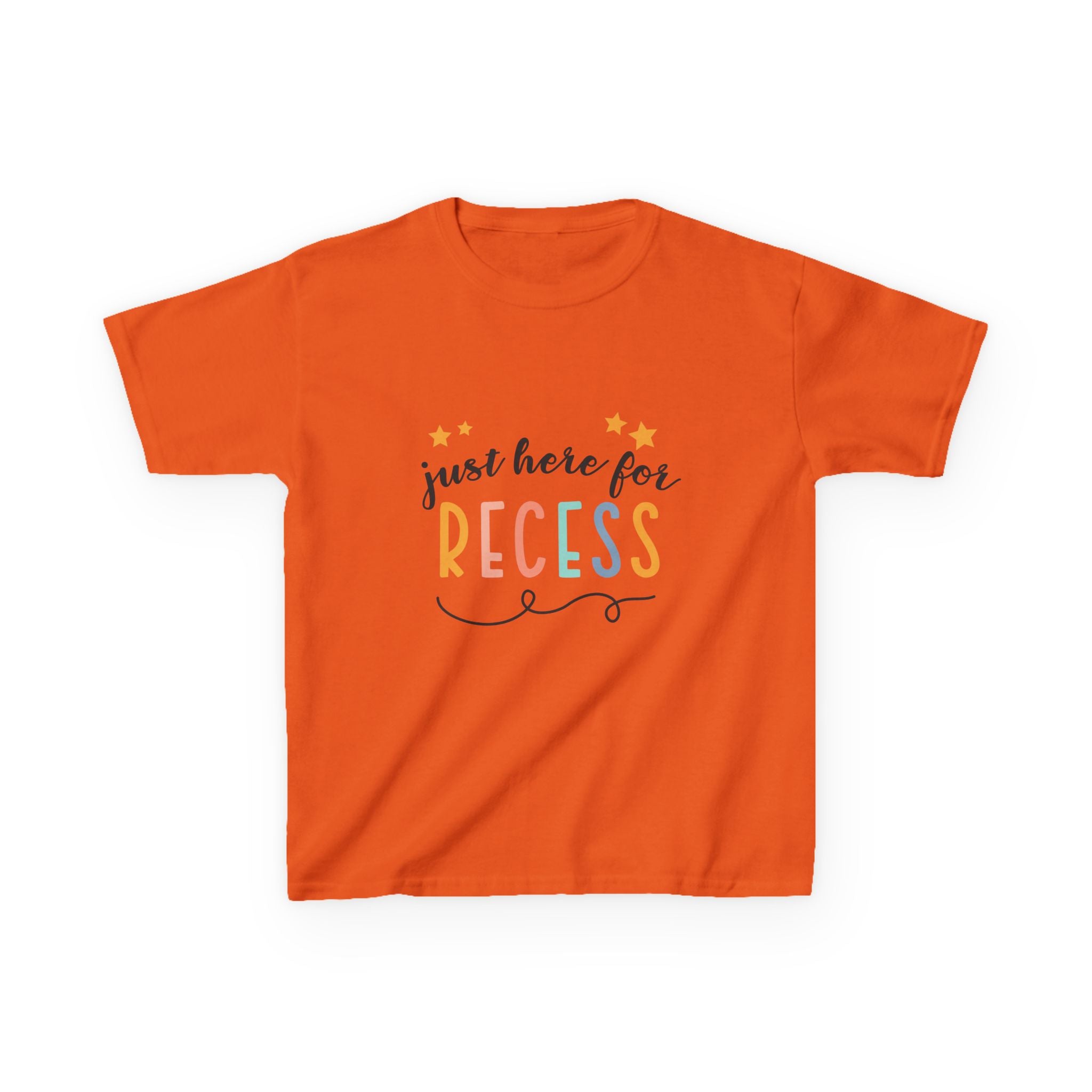 Kids Tee — "Just Here for Recess"