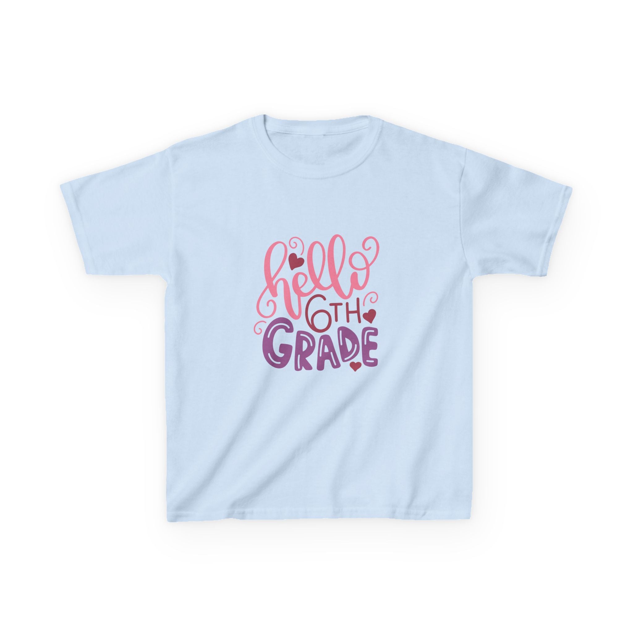 6th Grade Kids T‑Shirt — "Hello 6th Grade" Back-to-School Tee