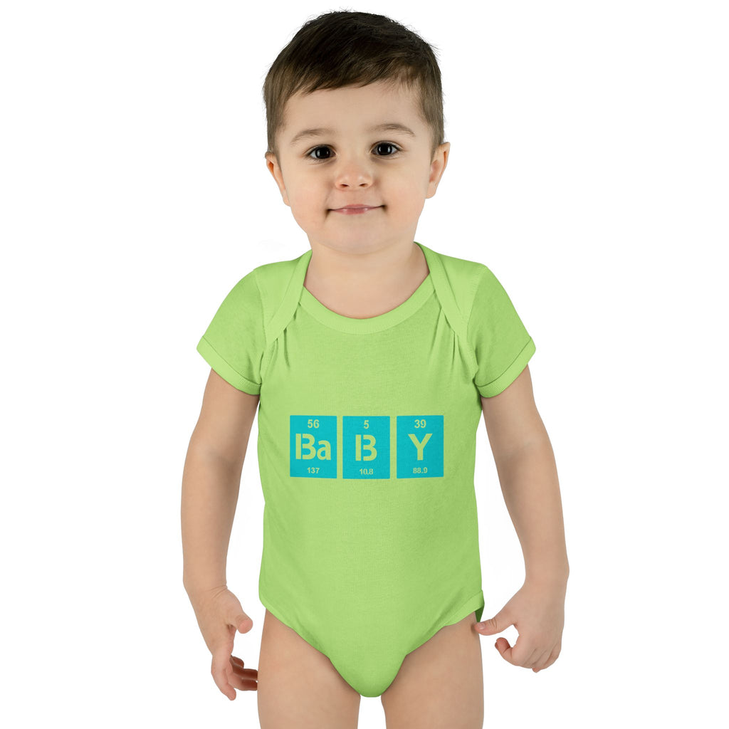 Baby Bodysuit "BaBy" Periodic Table Design – Cute Newborn Onesie Gift
