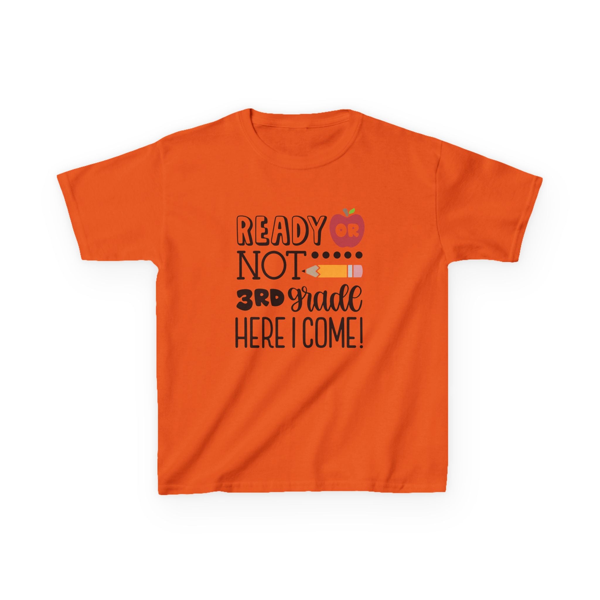 Kids Tee - "Ready or Not 3rd Grade Here I Come!" Back-to-School Shirt