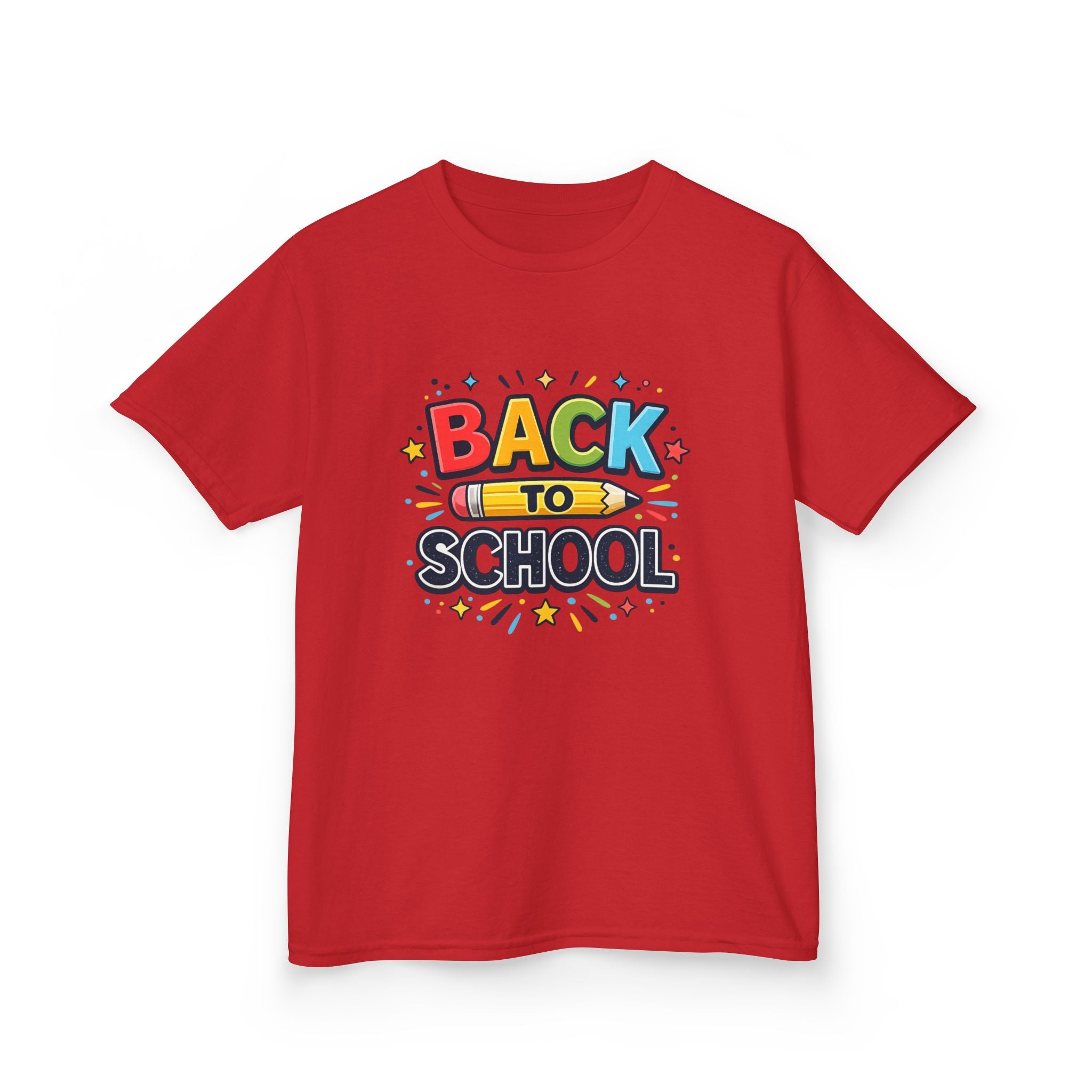Back to School Kids T-Shirt — Colorful Pencil Design