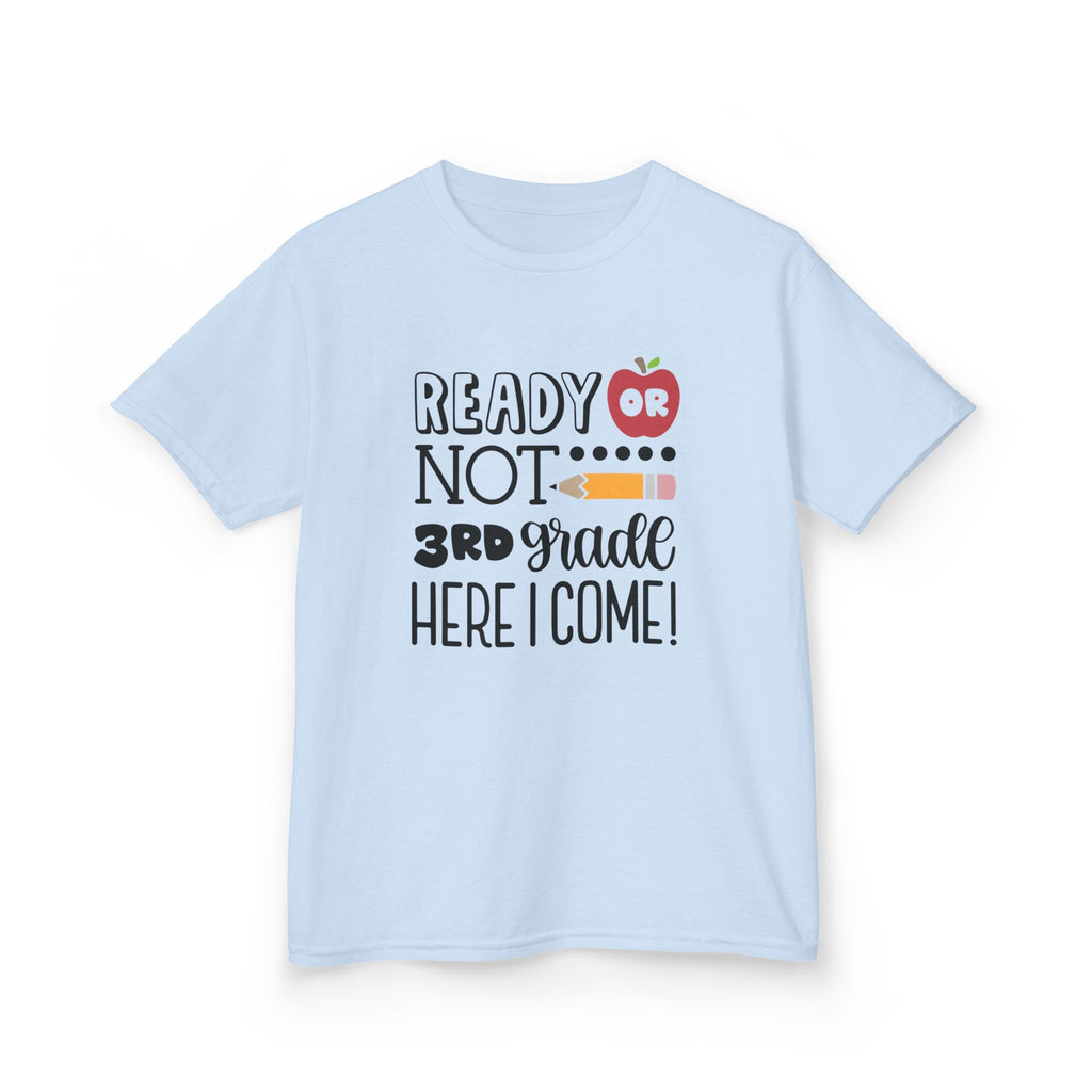 Kids Tee - "Ready or Not 3rd Grade Here I Come!" Back-to-School Shirt