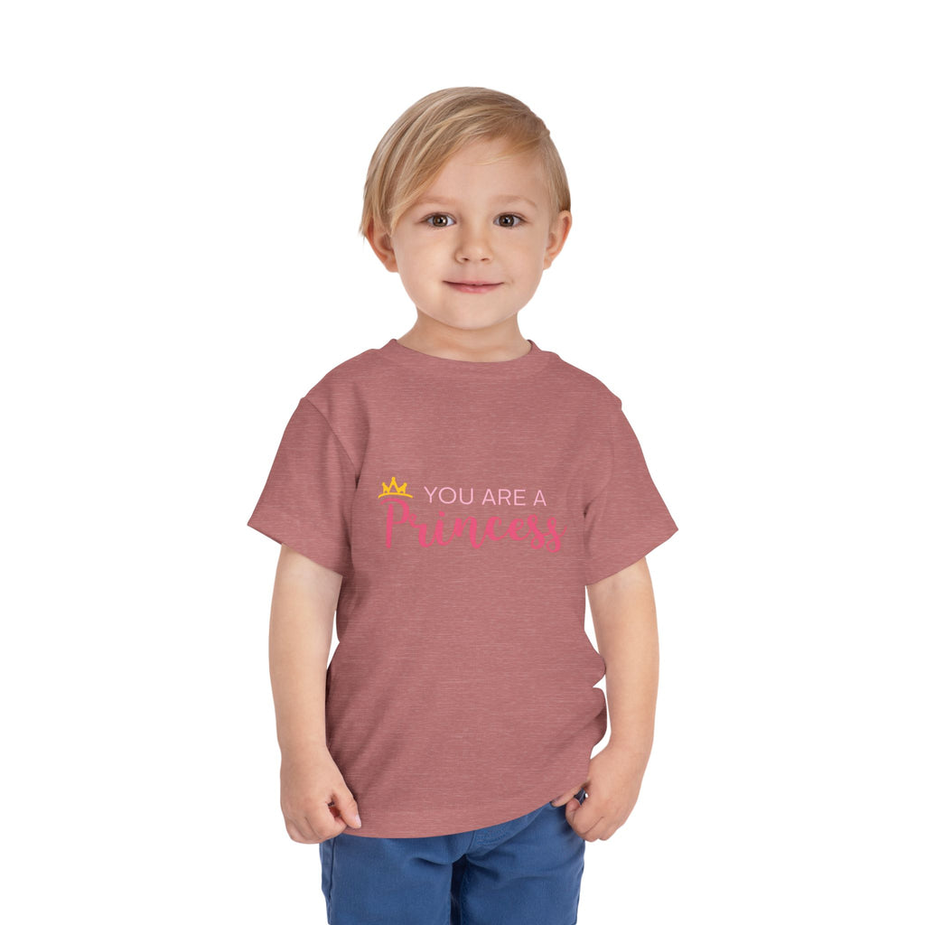 Toddler Tee - "You Are A Princess" Pink Crown Graphic