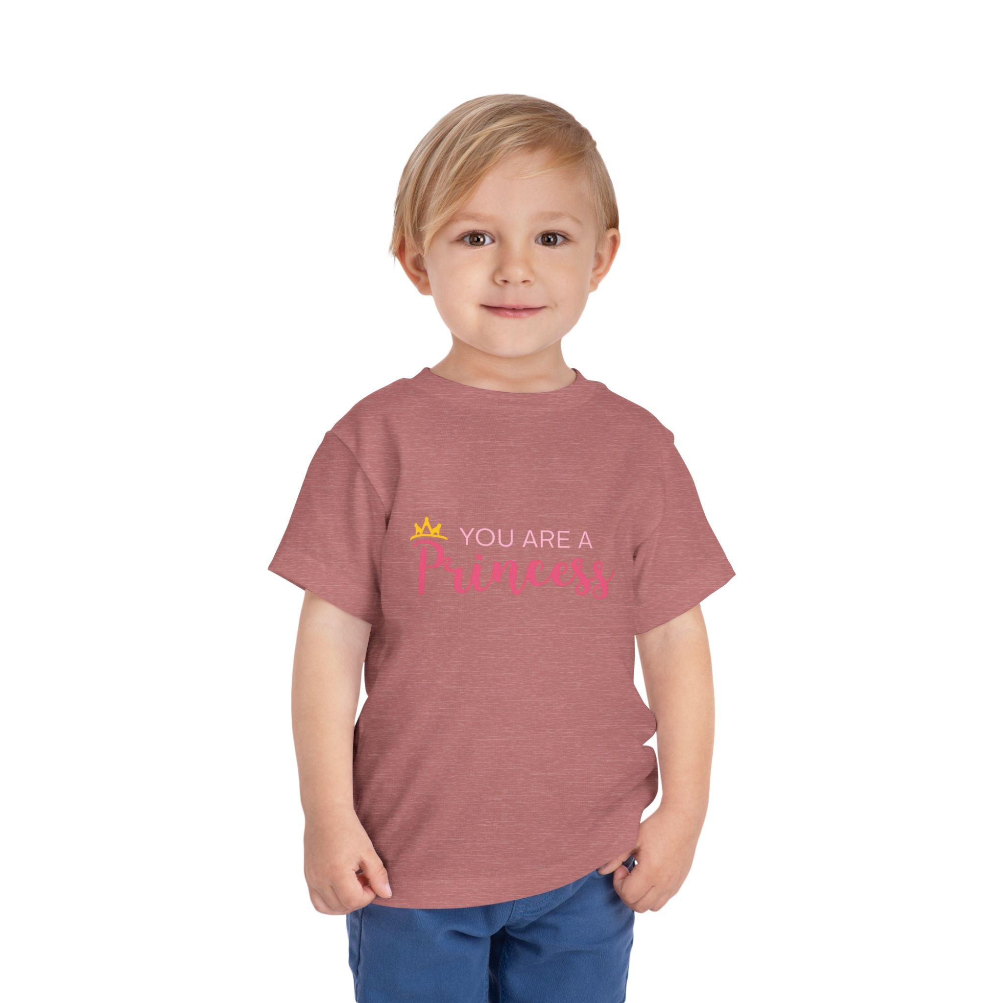 Toddler Tee - "You Are A Princess" Pink Crown Graphic